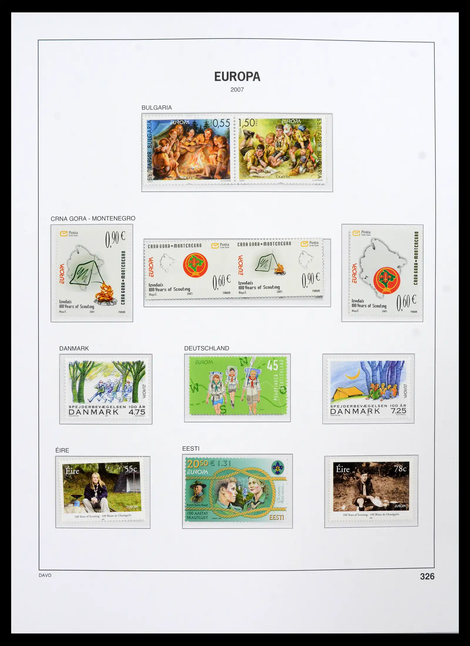 42136 0017 - Postzegelverzameling 42136 Europa CEPT compleet 2006-2010.