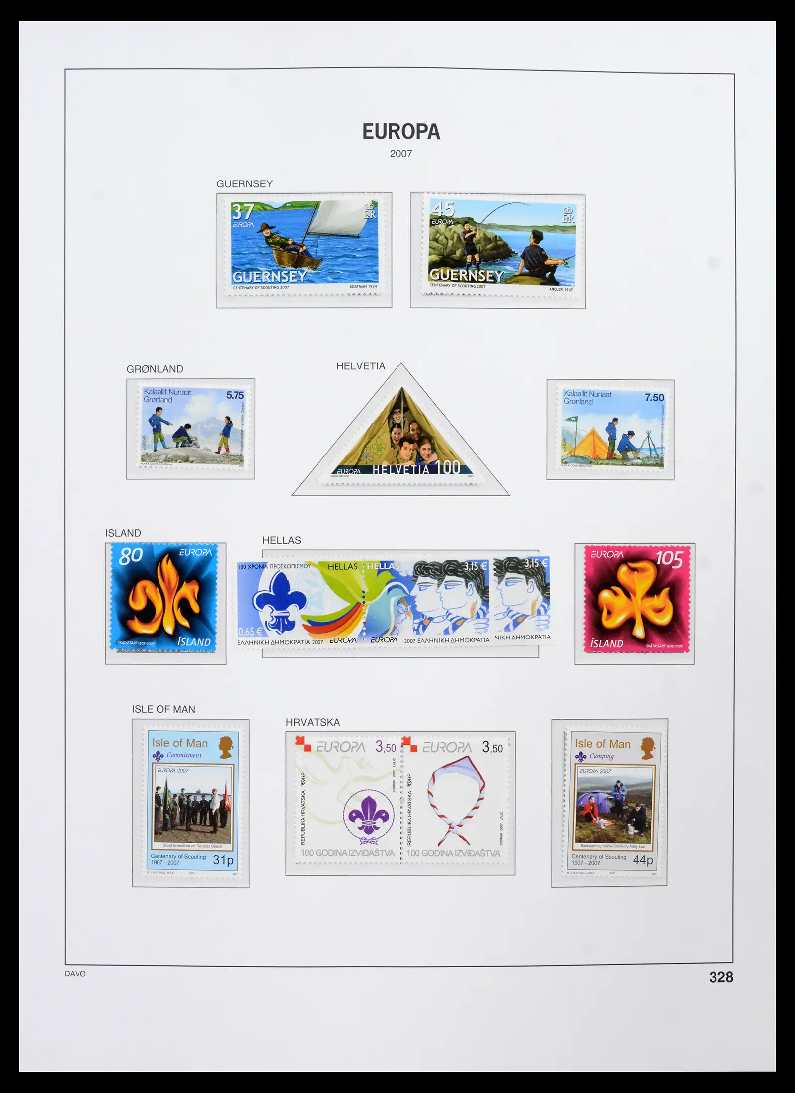 42136 0019 - Postzegelverzameling 42136 Europa CEPT compleet 2006-2010.