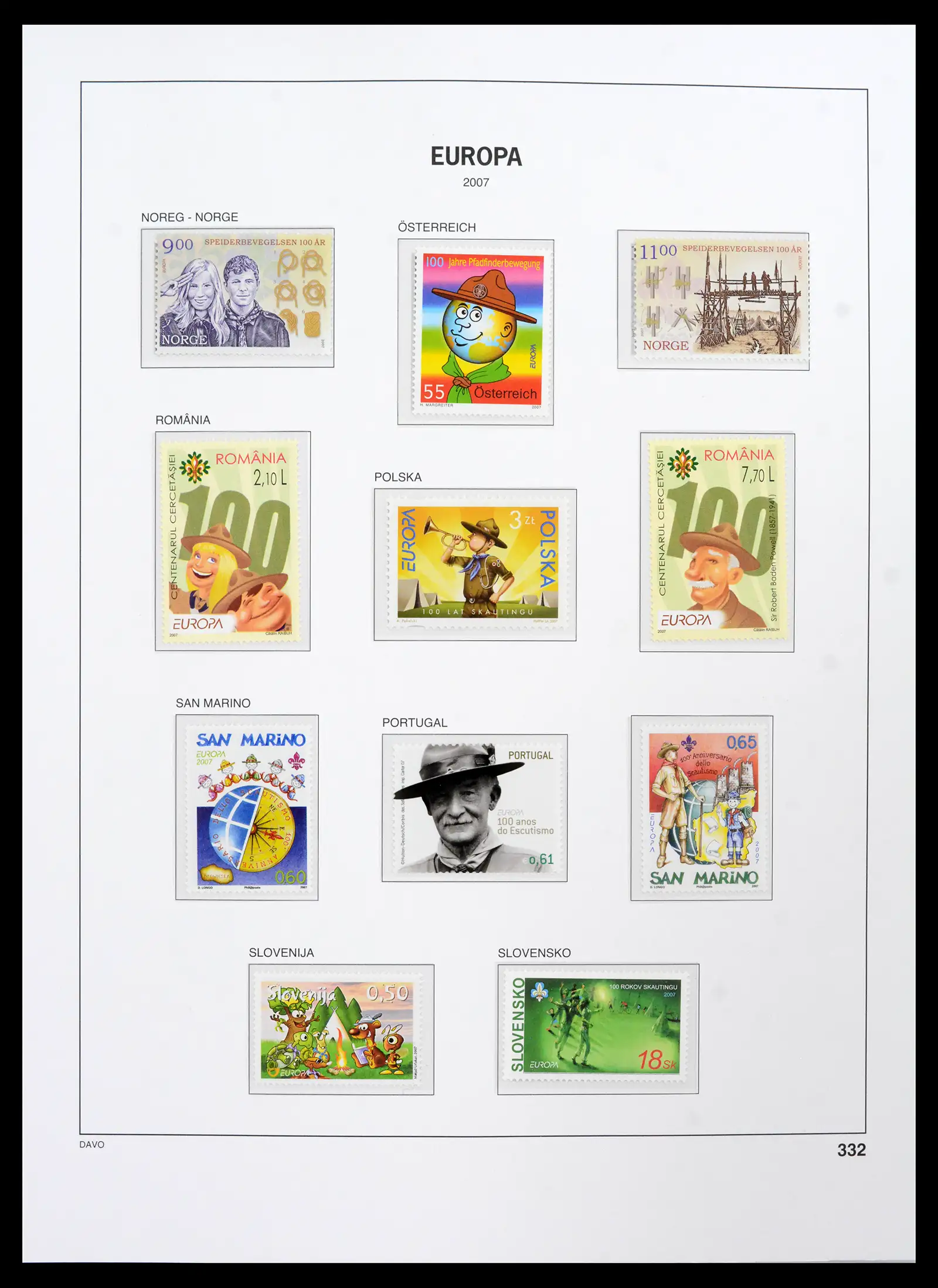 42136 0023 - Postzegelverzameling 42136 Europa CEPT compleet 2006-2010.