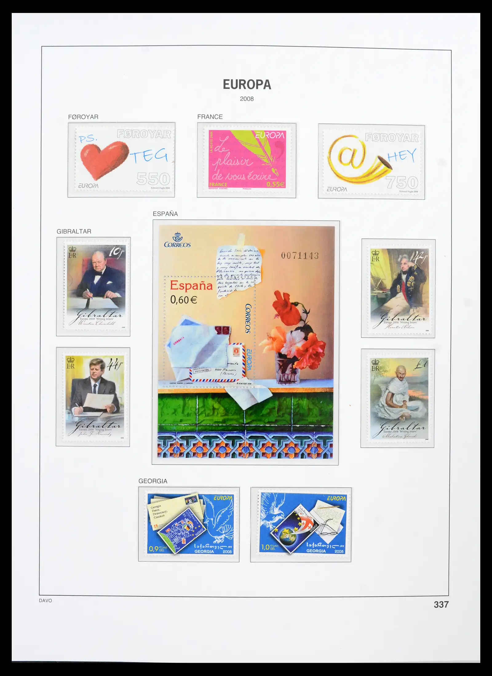 42136 0028 - Postzegelverzameling 42136 Europa CEPT compleet 2006-2010.