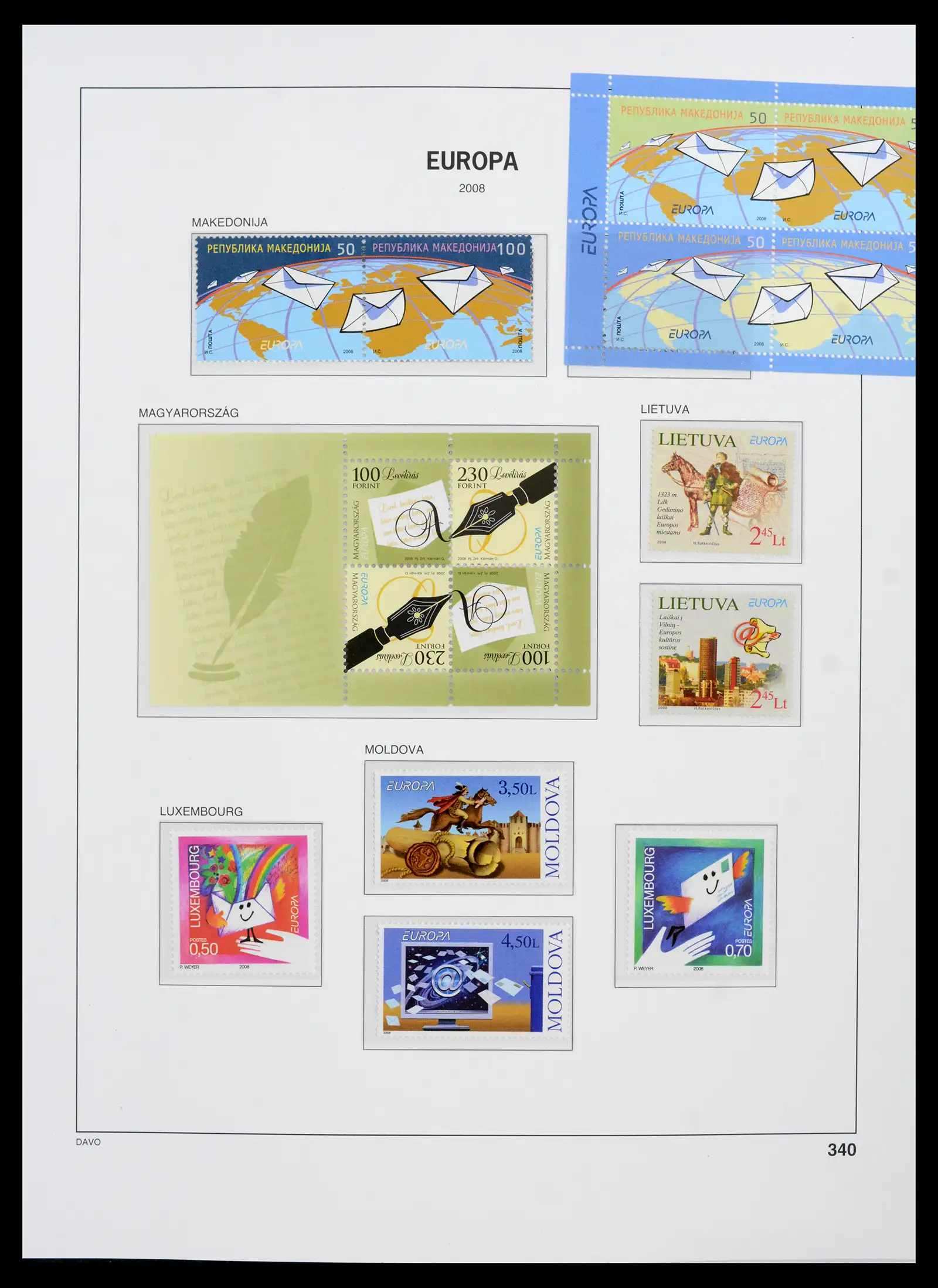 42136 0031 - Postzegelverzameling 42136 Europa CEPT compleet 2006-2010.