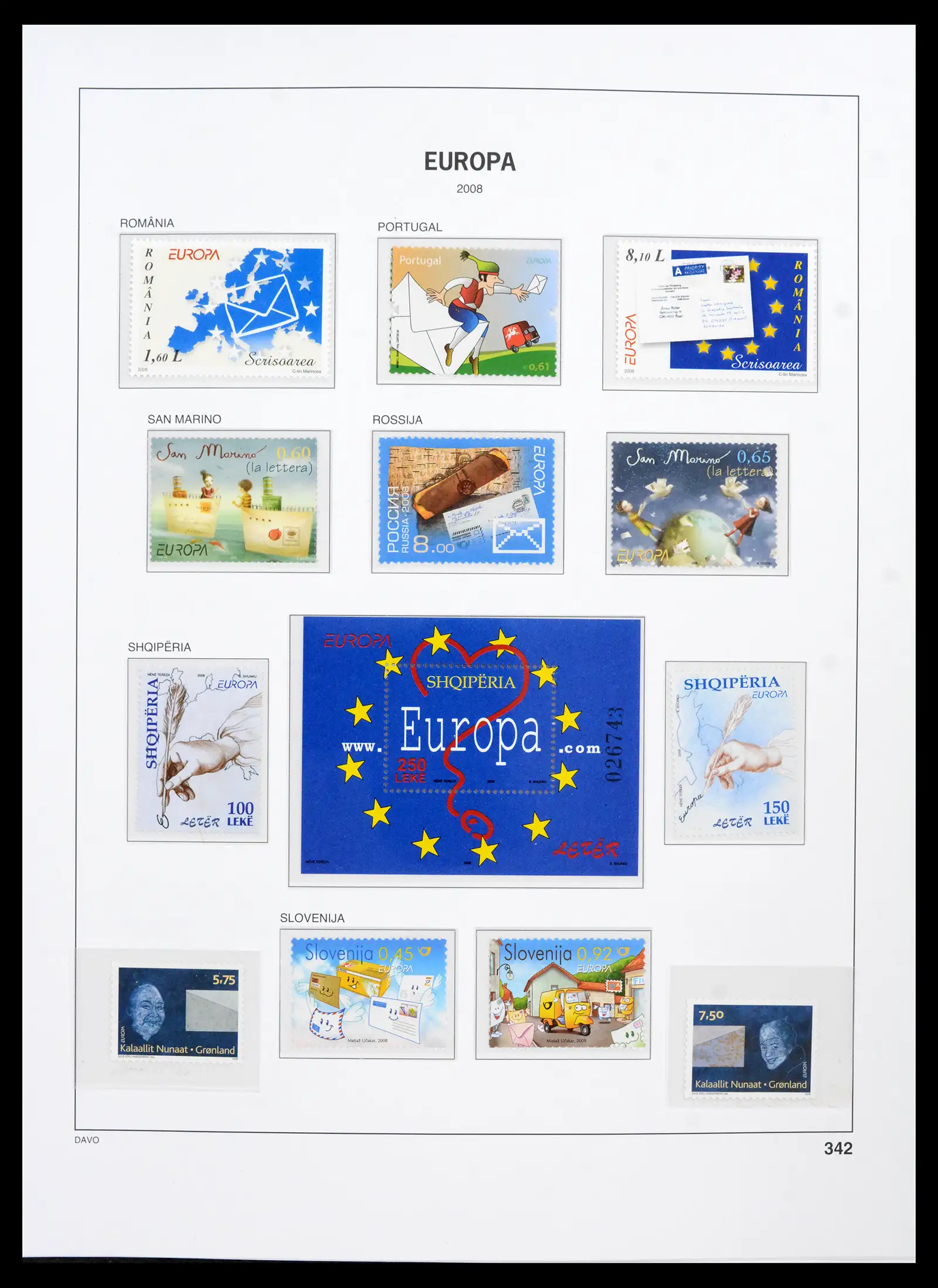 42136 0033 - Postzegelverzameling 42136 Europa CEPT compleet 2006-2010.