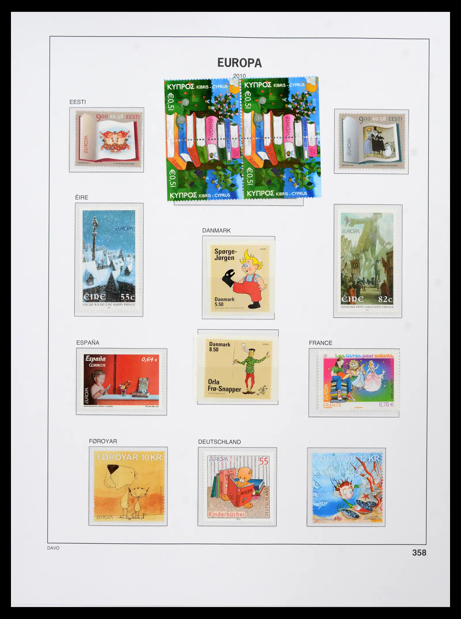 42136 0051 - Postzegelverzameling 42136 Europa CEPT compleet 2006-2010.