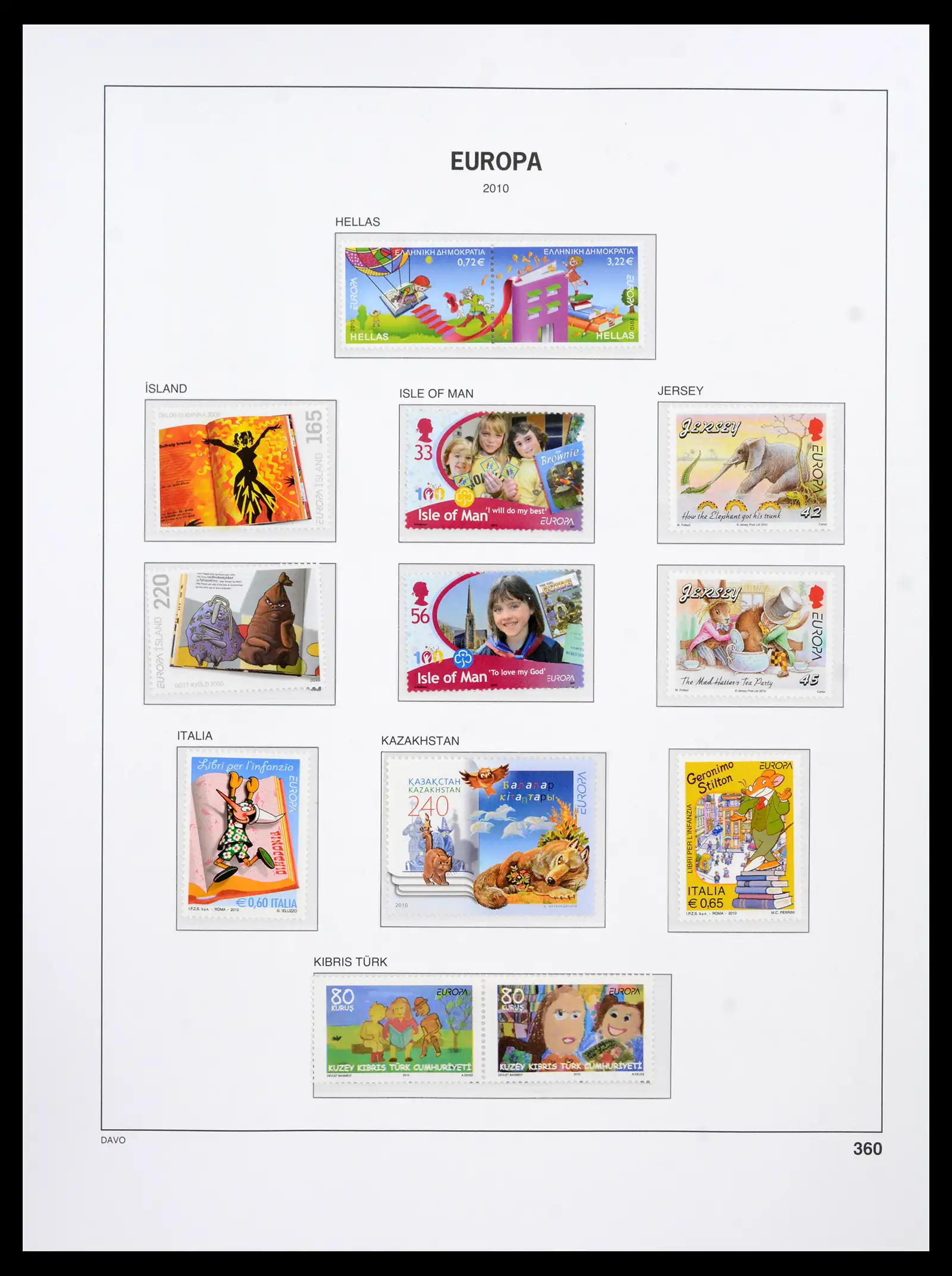 42136 0053 - Postzegelverzameling 42136 Europa CEPT compleet 2006-2010.