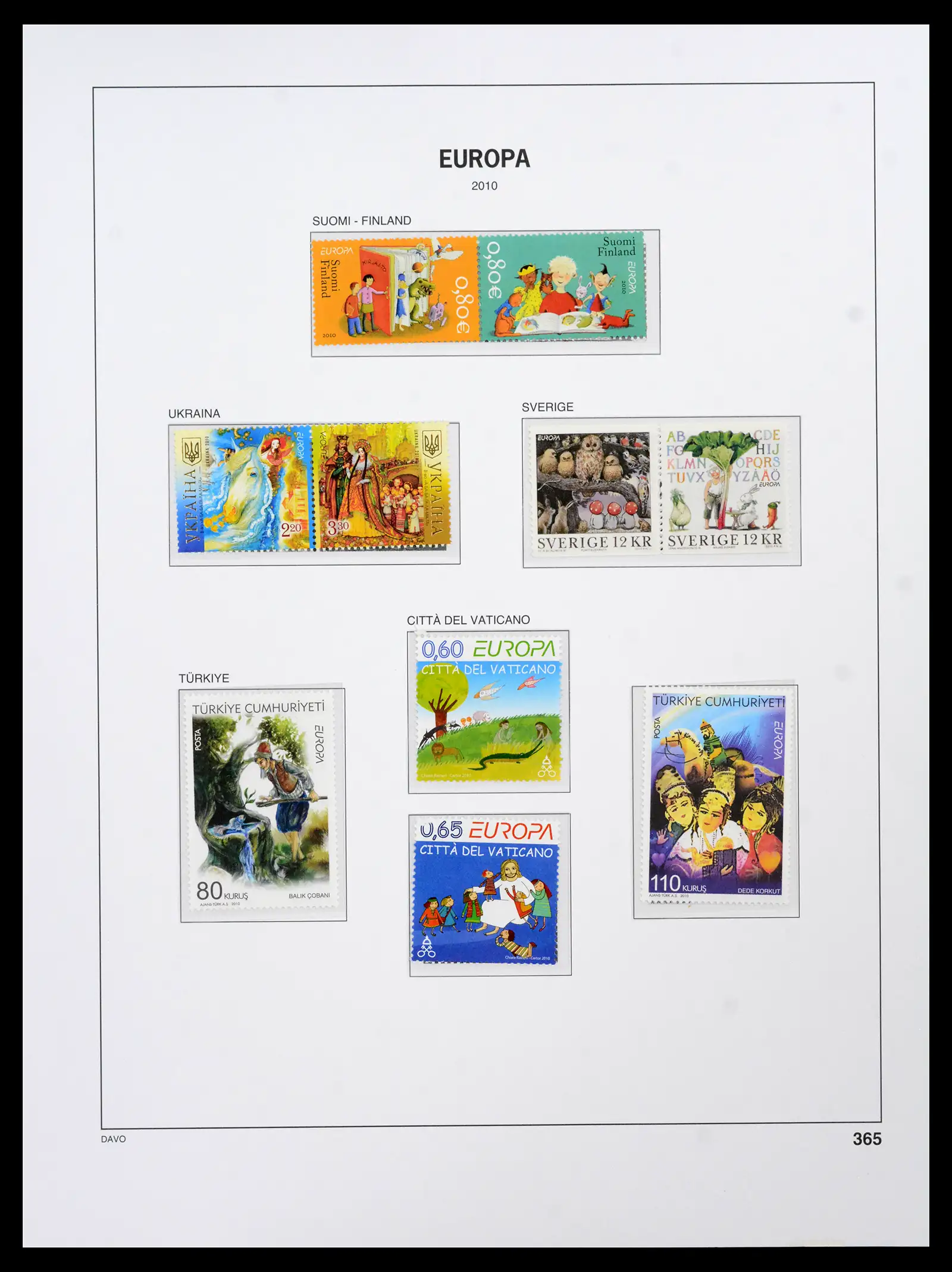 42136 0058 - Postzegelverzameling 42136 Europa CEPT compleet 2006-2010.