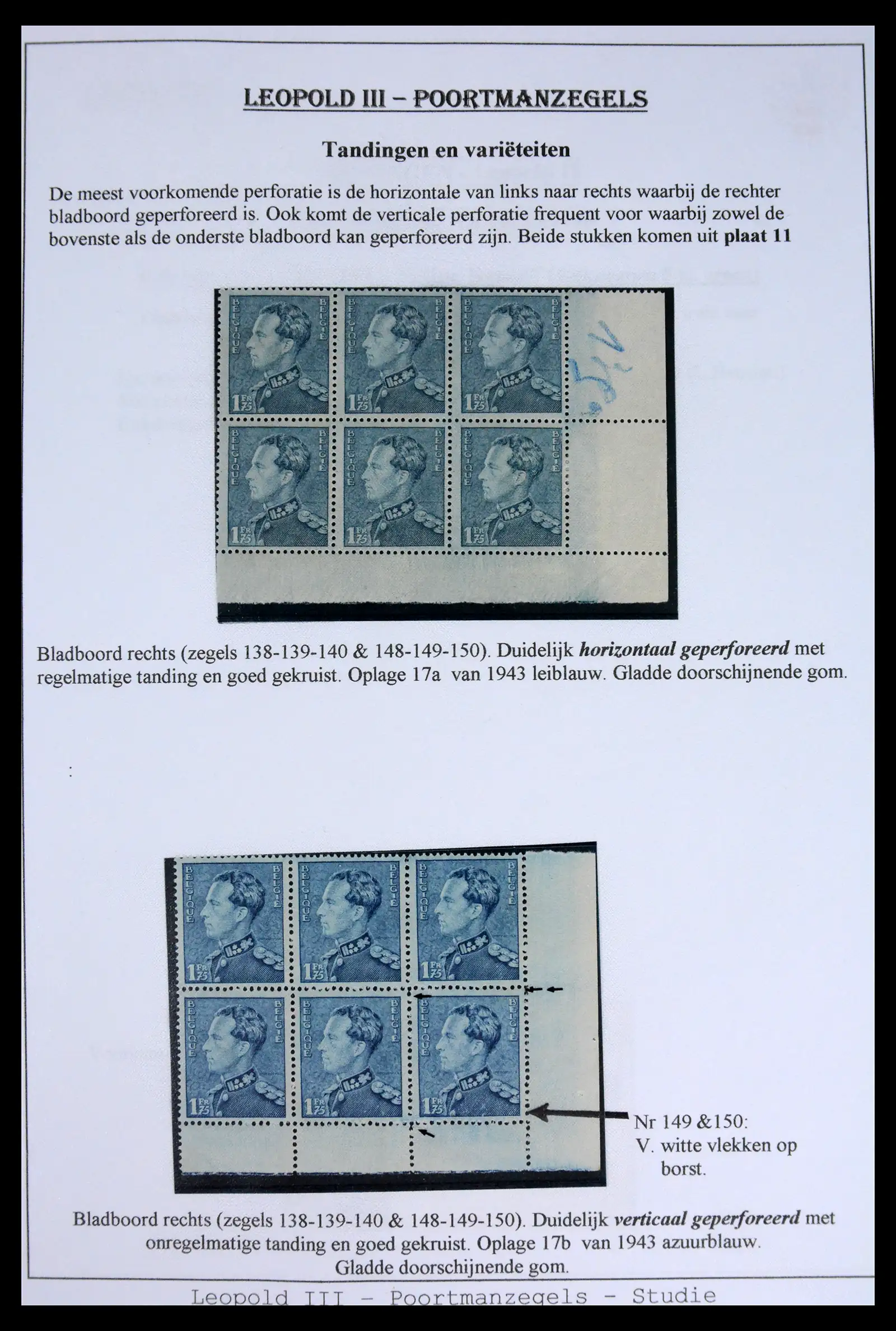42137 0008 - Stamp collection 42137 België emissie Poortman 1935-1996.