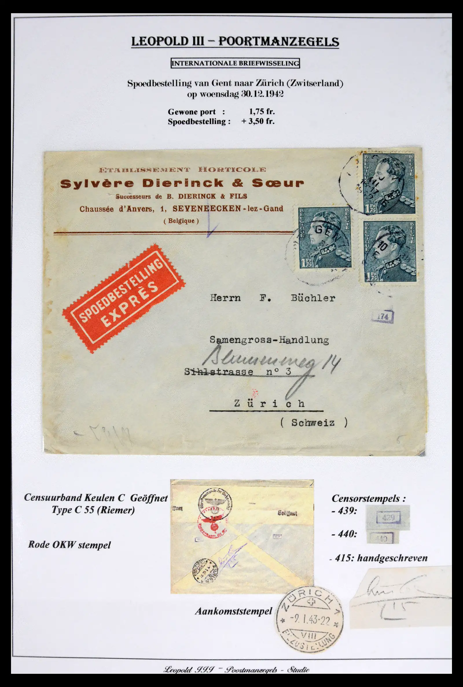 42137 0011 - Stamp collection 42137 België emissie Poortman 1935-1996.