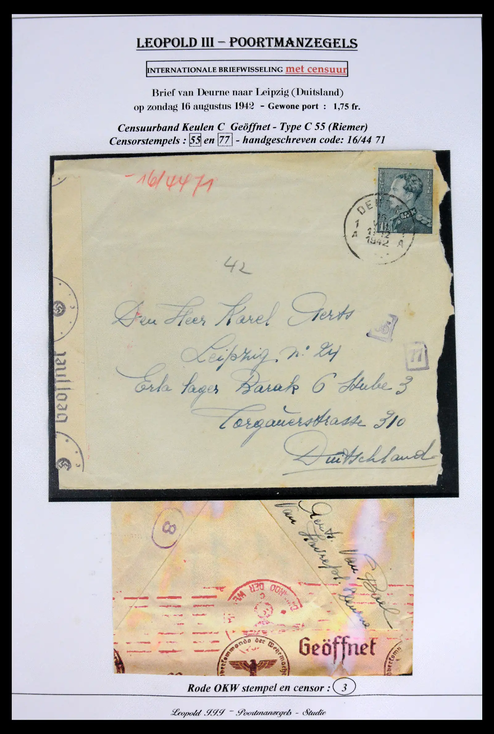 42137 0012 - Stamp collection 42137 België emissie Poortman 1935-1996.