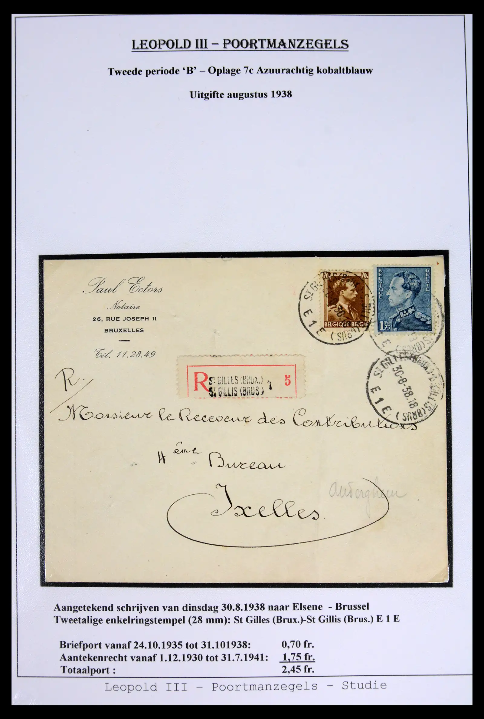 42137 0013 - Stamp collection 42137 België emissie Poortman 1935-1996.