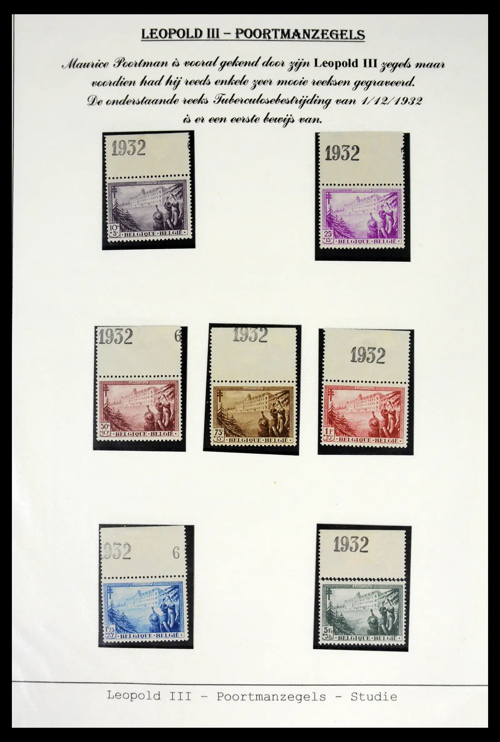 42137 0016 - Stamp collection 42137 België emissie Poortman 1935-1996.