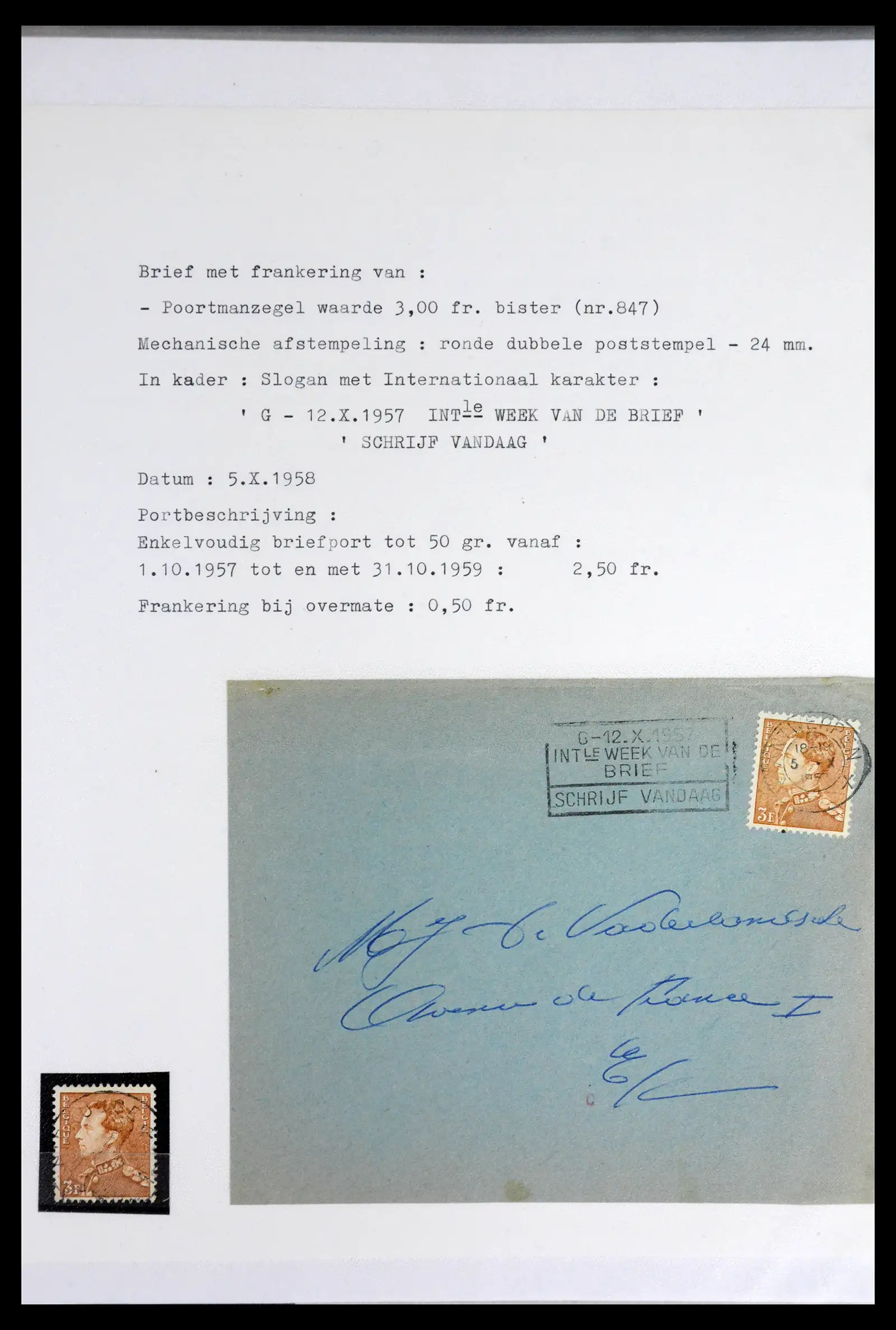 42137 0020 - Stamp collection 42137 België emissie Poortman 1935-1996.
