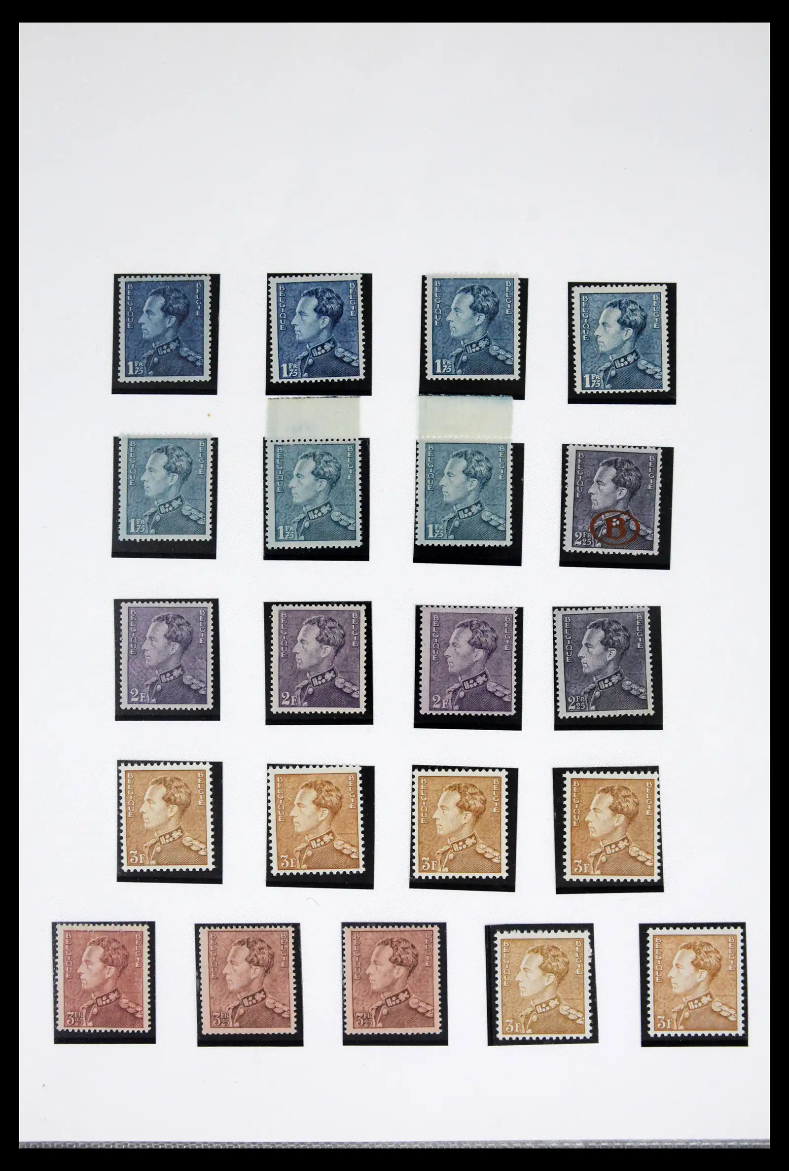 42137 0025 - Postzegelverzameling 42137 België emissie Poortman 1935-1996.