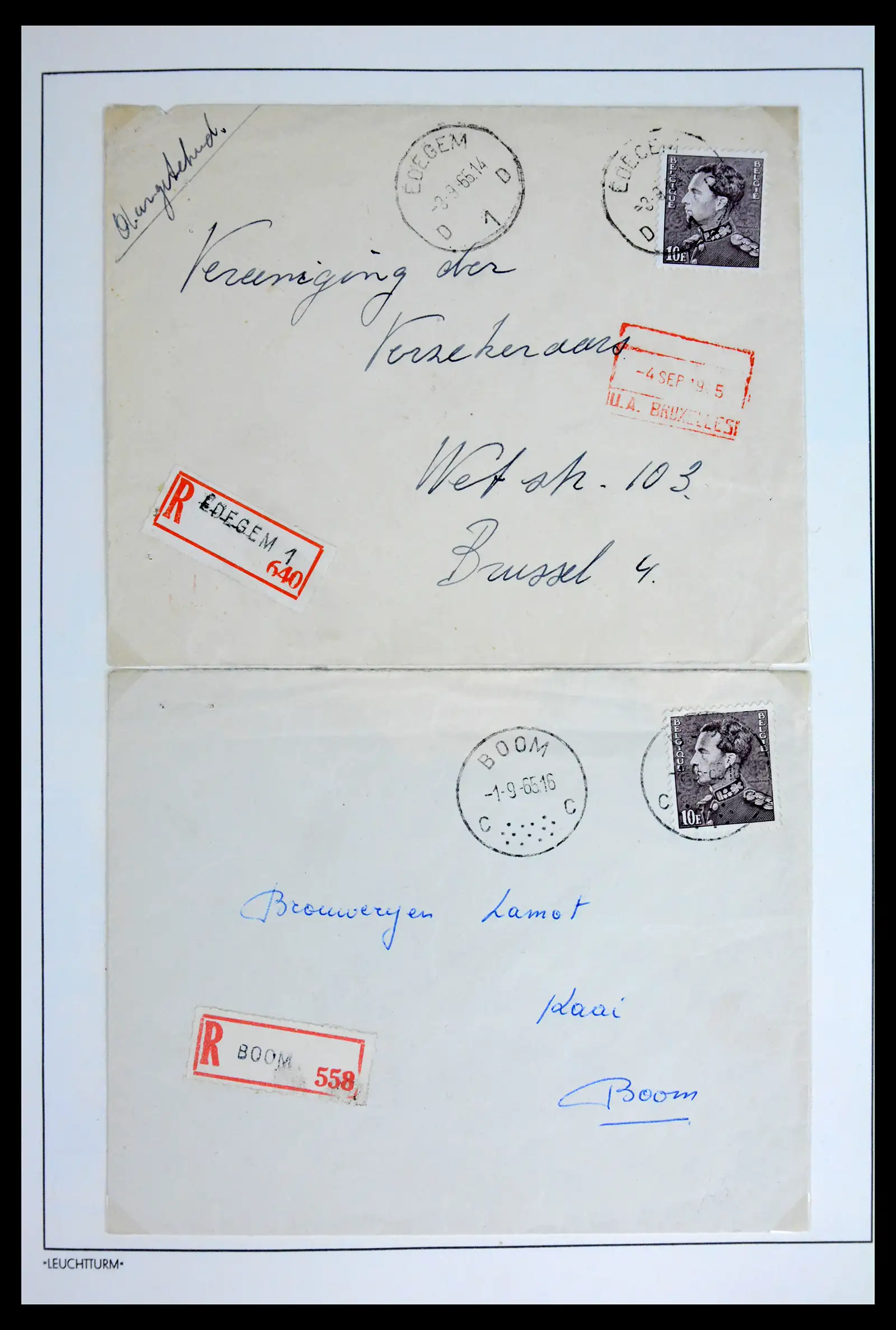 42137 0029 - Postzegelverzameling 42137 België emissie Poortman 1935-1996.
