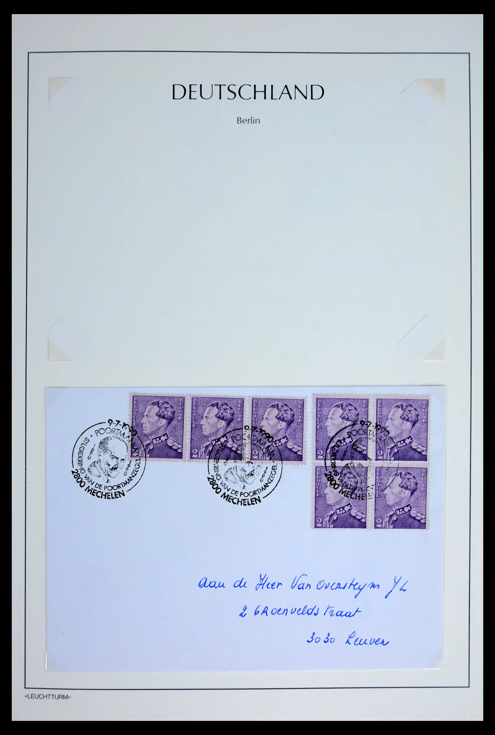 42137 0032 - Postzegelverzameling 42137 België emissie Poortman 1935-1996.