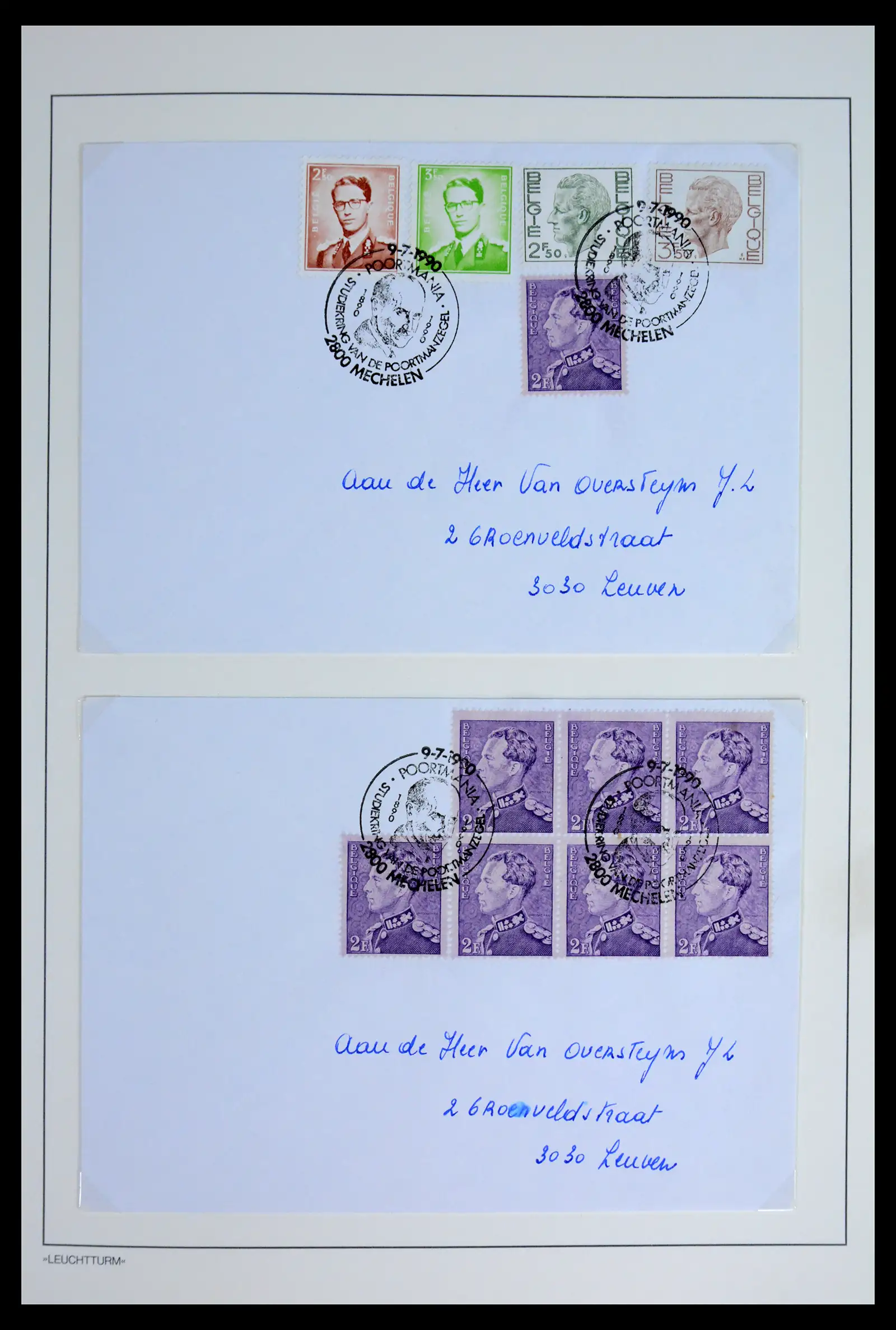 42137 0033 - Postzegelverzameling 42137 België emissie Poortman 1935-1996.