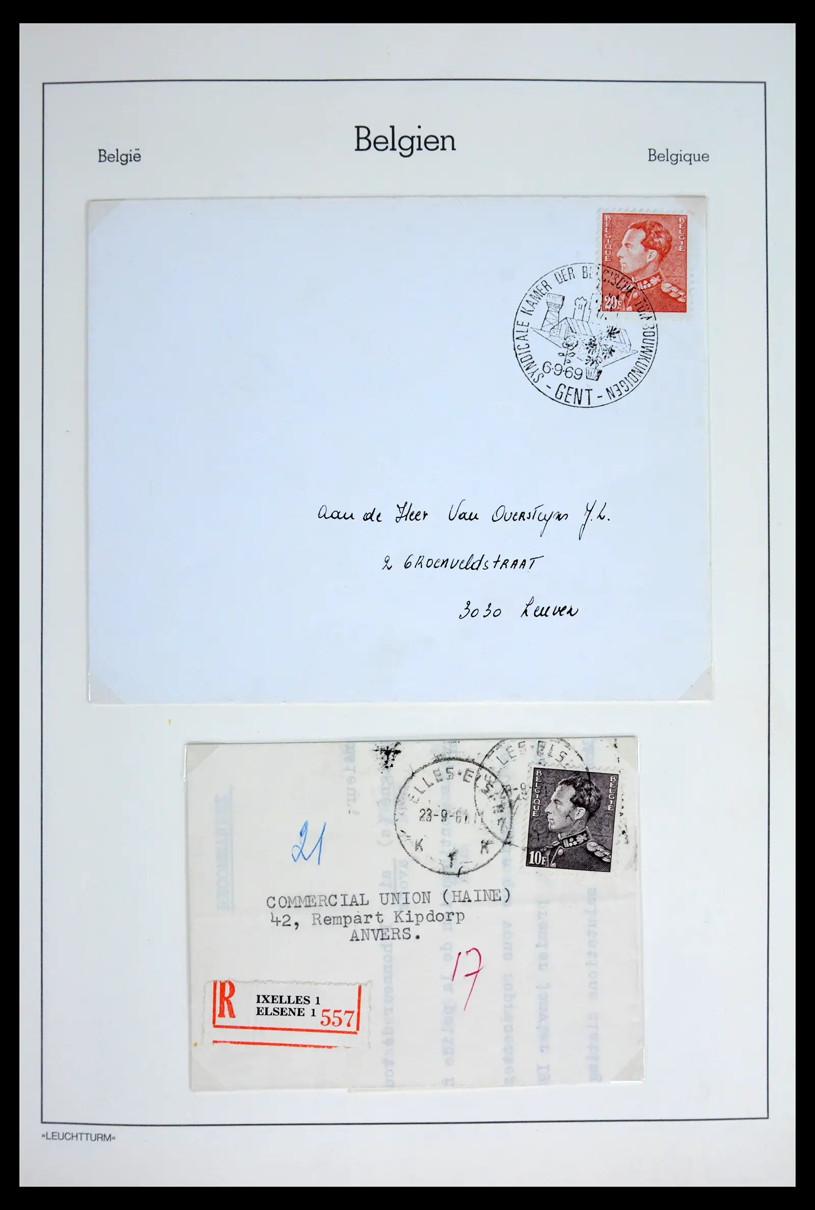 42137 0036 - Postzegelverzameling 42137 België emissie Poortman 1935-1996.