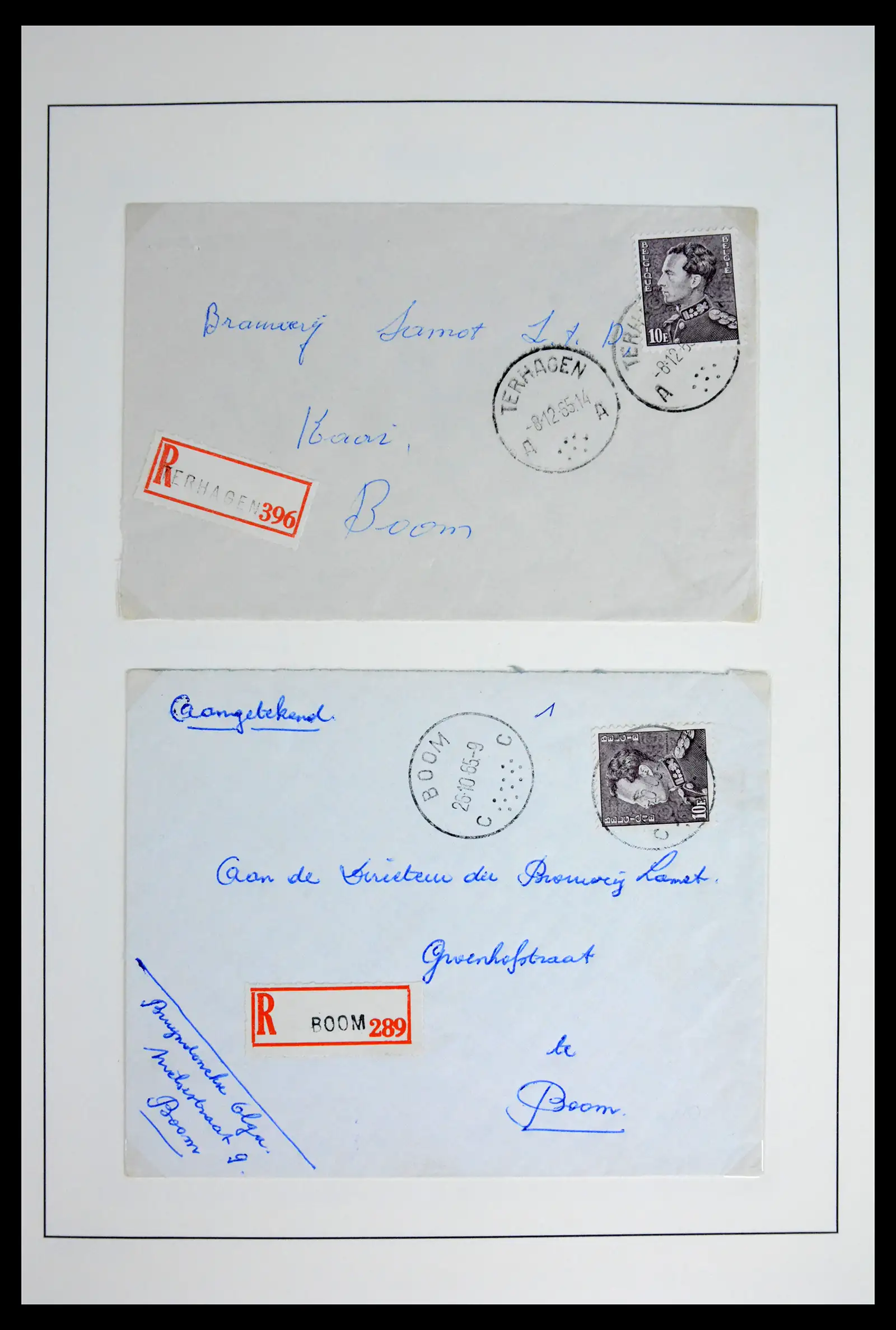 42137 0041 - Postzegelverzameling 42137 België emissie Poortman 1935-1996.