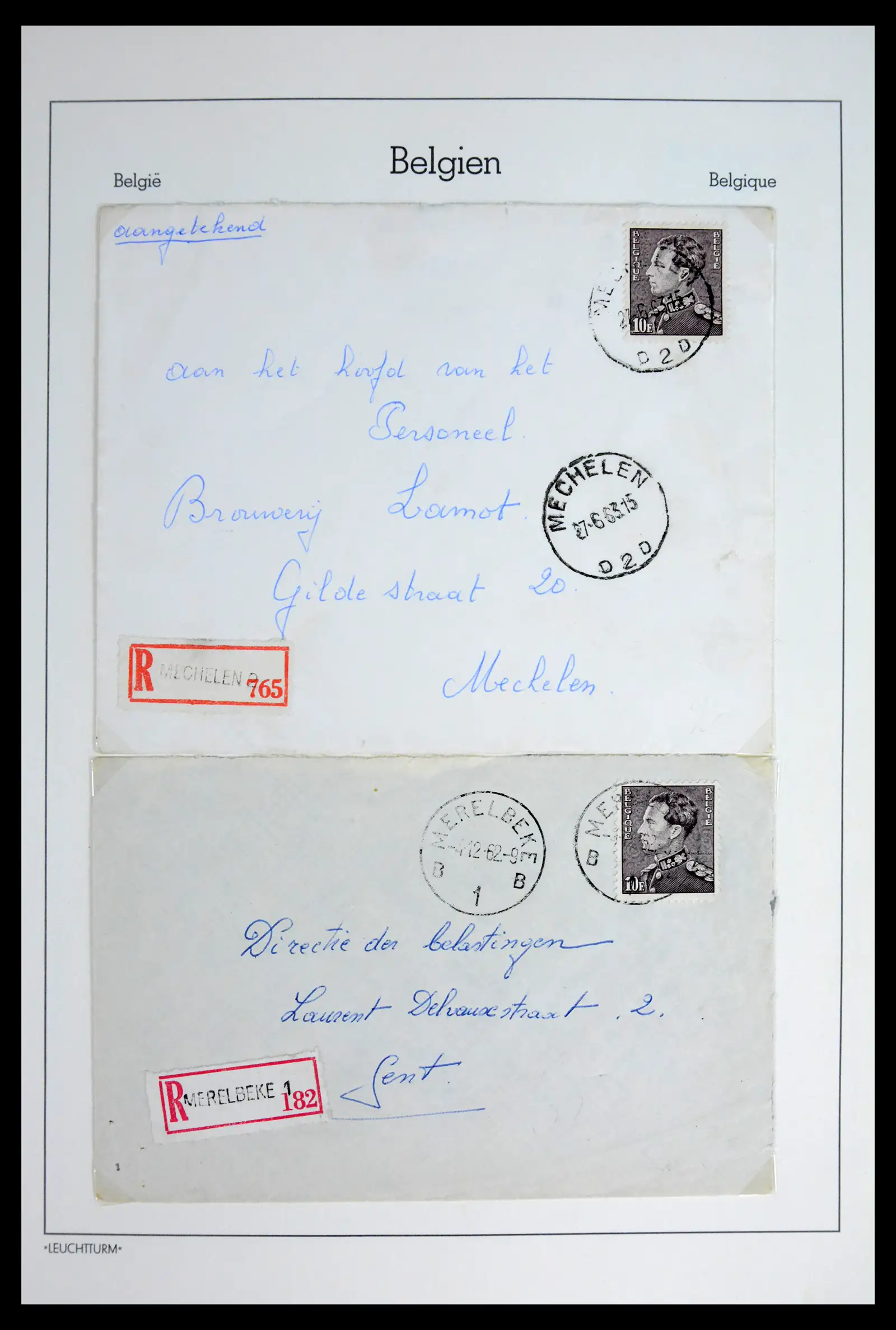 42137 0042 - Postzegelverzameling 42137 België emissie Poortman 1935-1996.