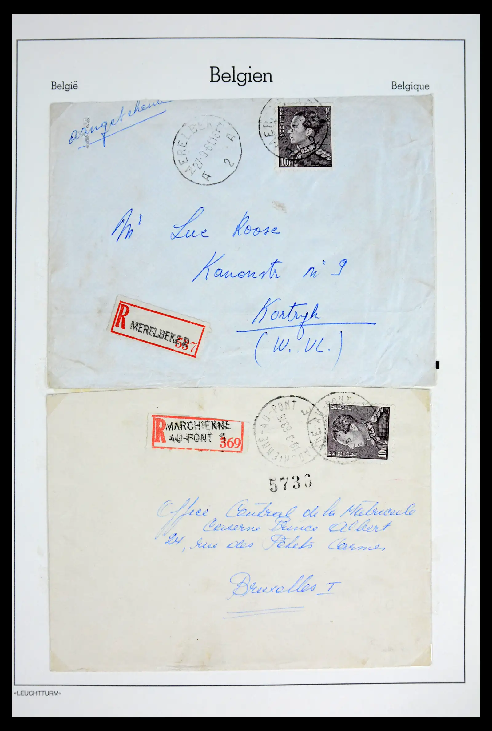 42137 0043 - Postzegelverzameling 42137 België emissie Poortman 1935-1996.