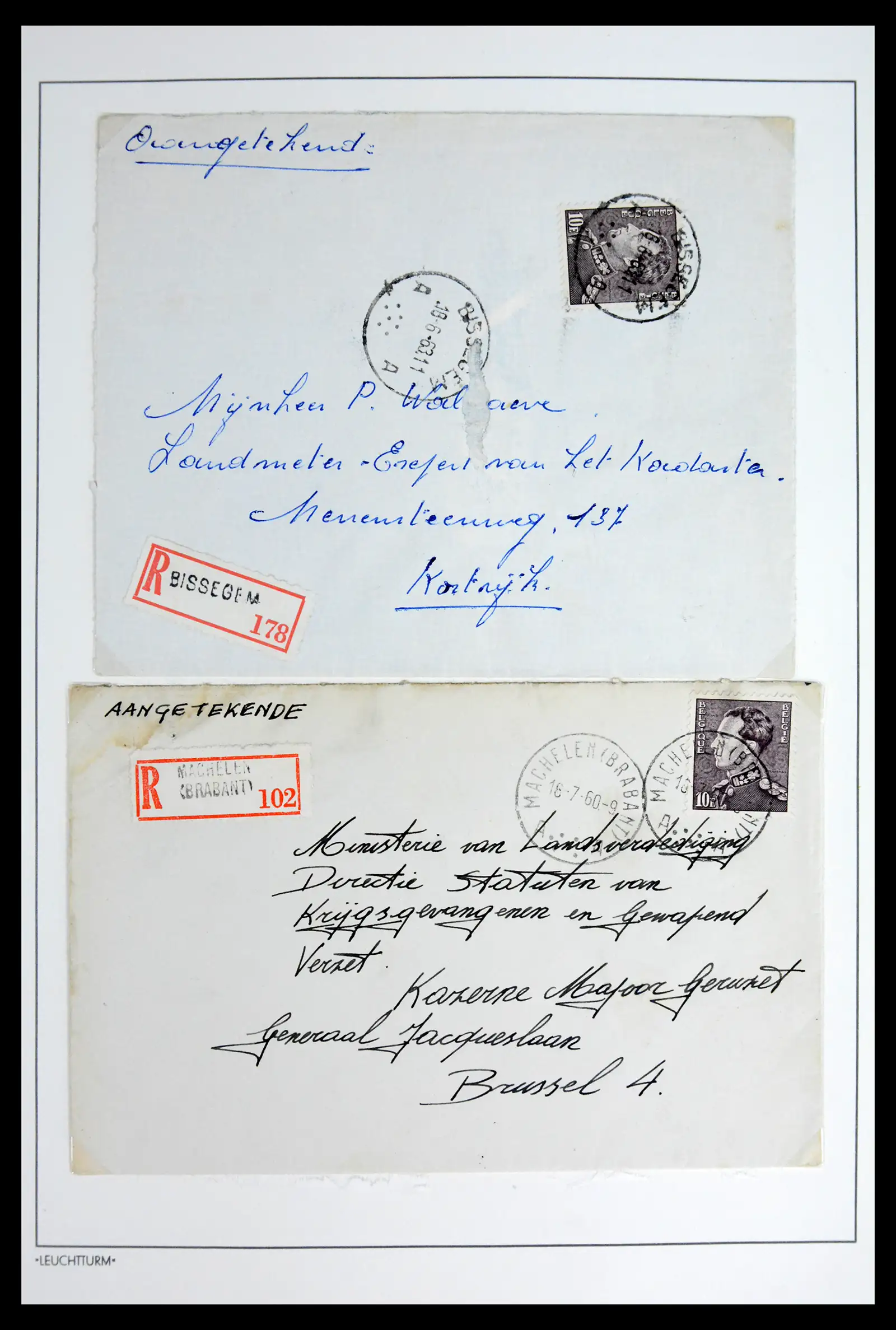 42137 0045 - Postzegelverzameling 42137 België emissie Poortman 1935-1996.