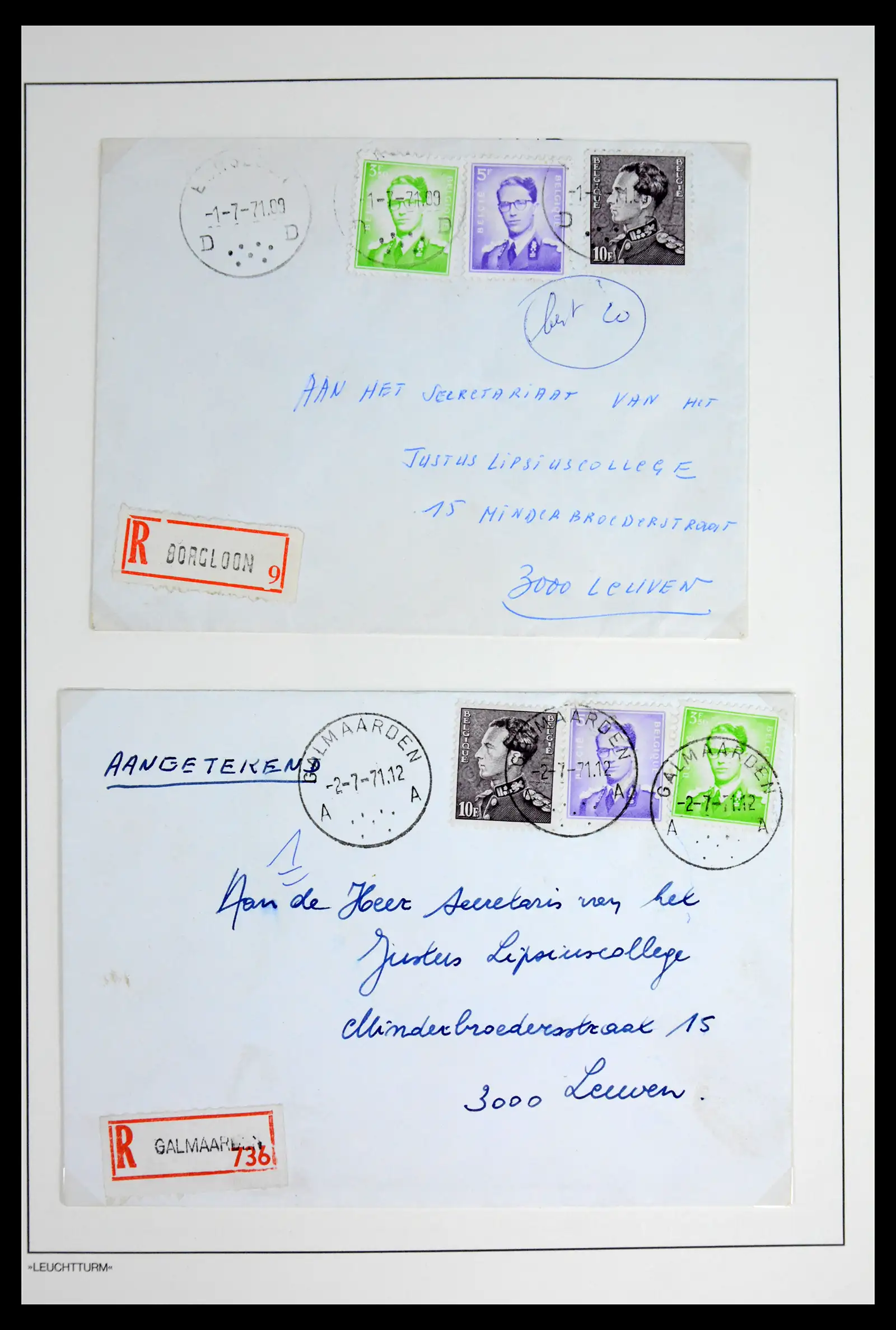 42137 0047 - Postzegelverzameling 42137 België emissie Poortman 1935-1996.