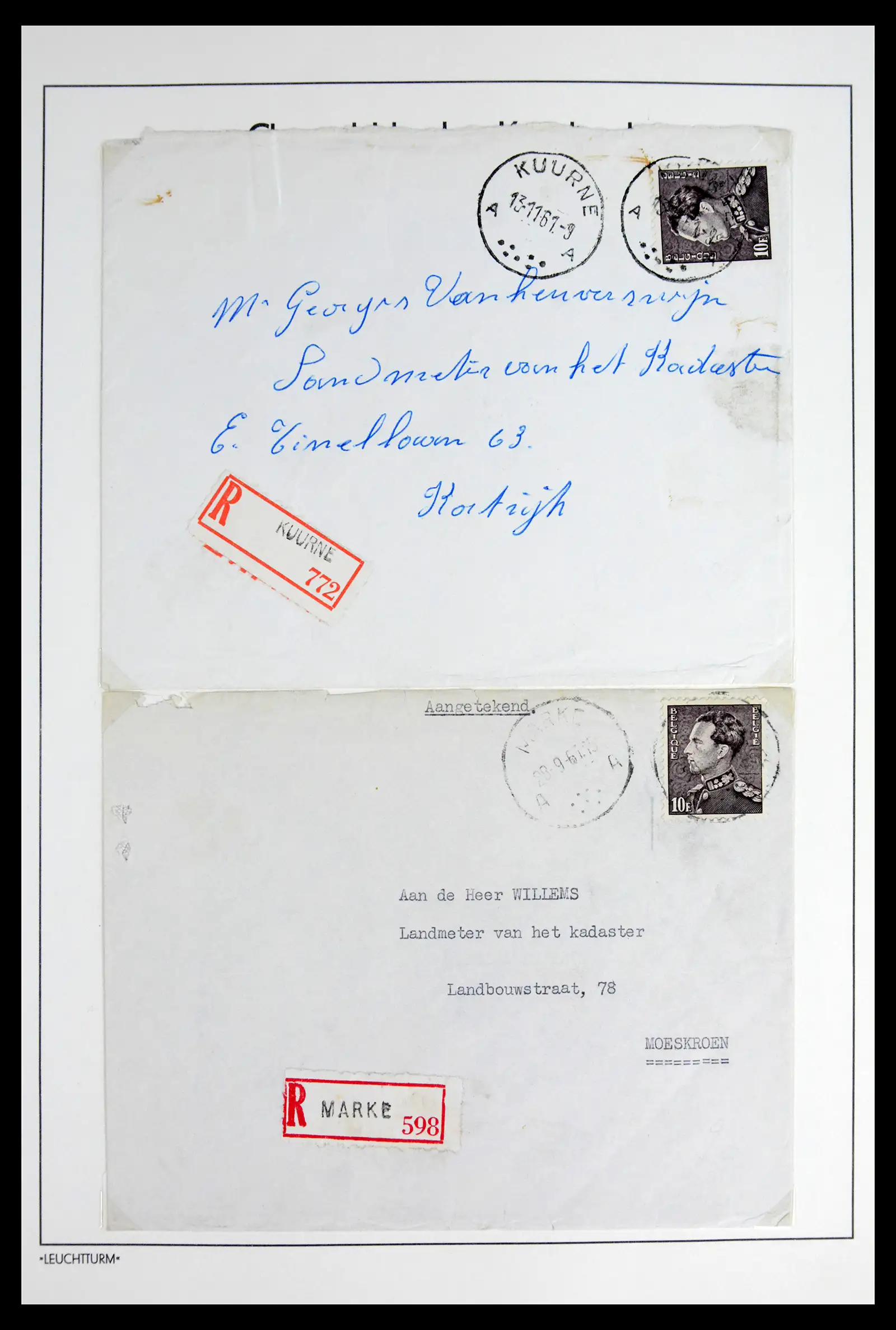 42137 0052 - Postzegelverzameling 42137 België emissie Poortman 1935-1996.