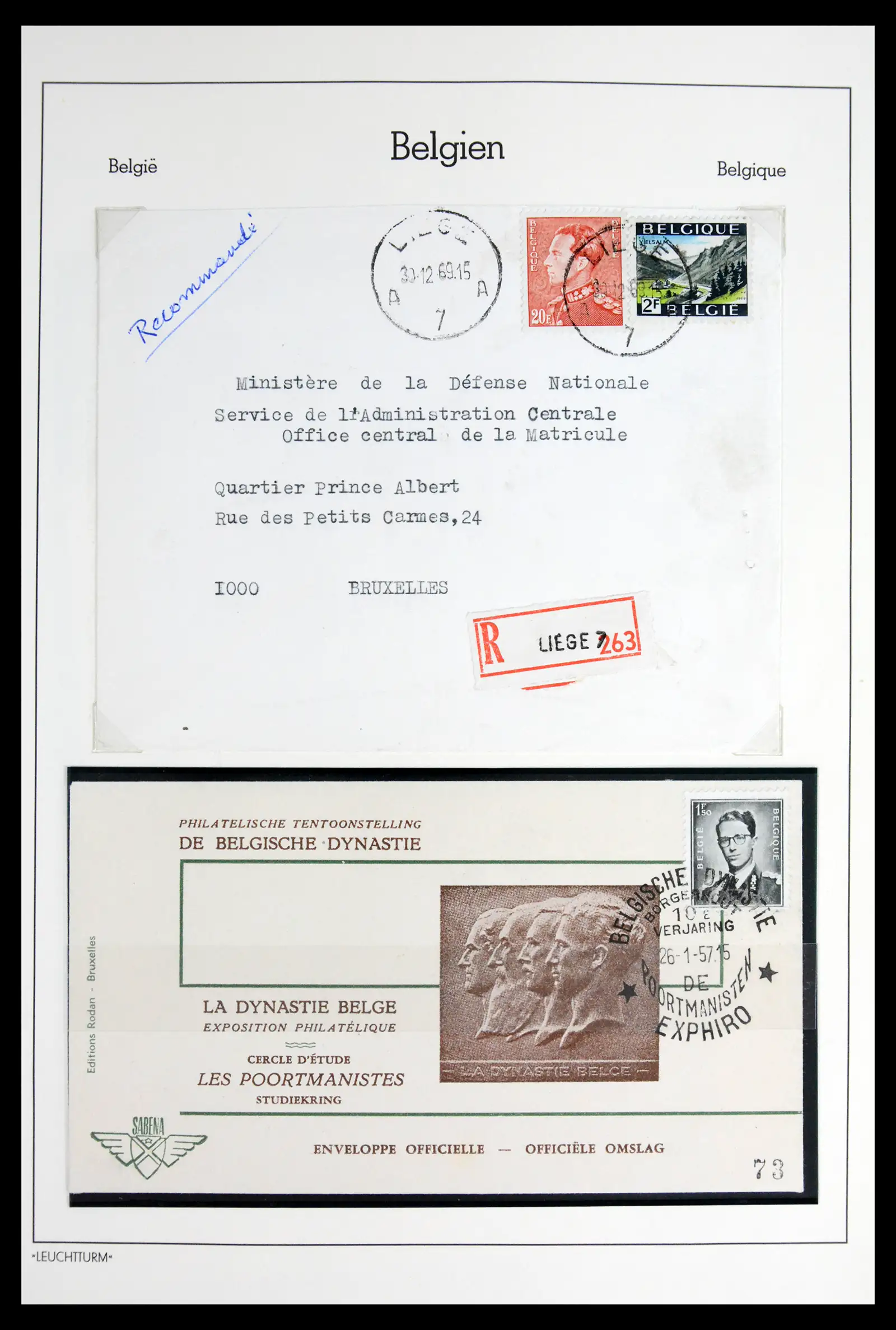 42137 0053 - Postzegelverzameling 42137 België emissie Poortman 1935-1996.