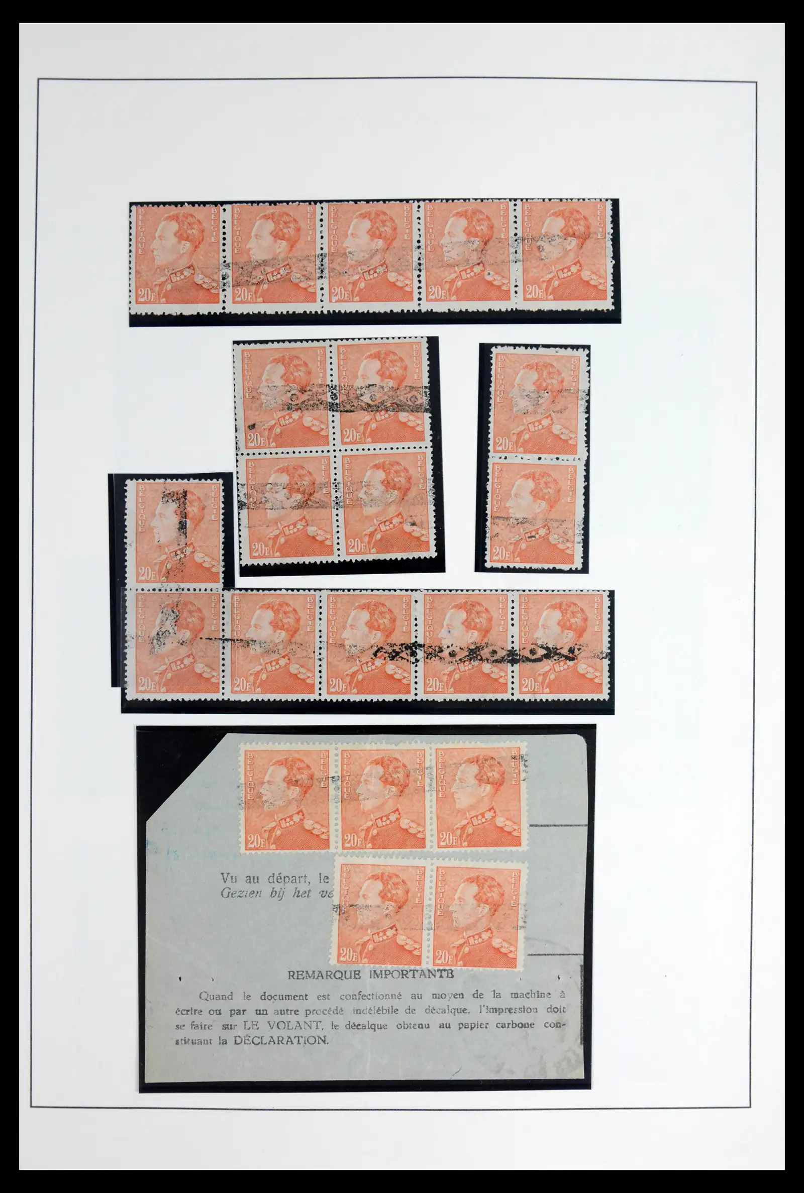 42137 0057 - Postzegelverzameling 42137 België emissie Poortman 1935-1996.