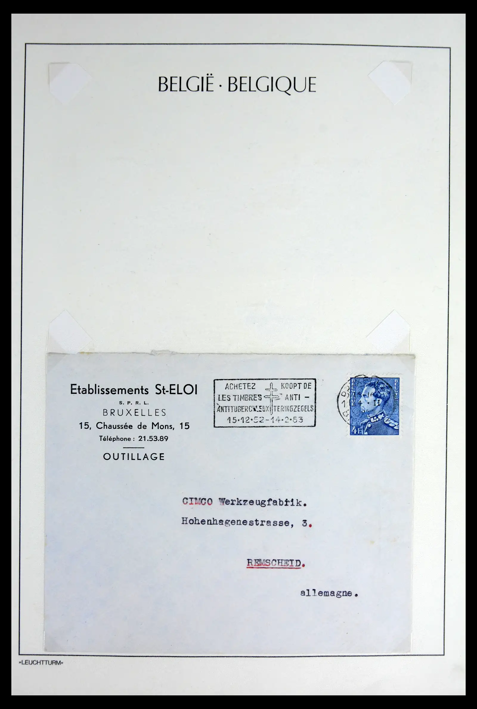 42137 0062 - Postzegelverzameling 42137 België emissie Poortman 1935-1996.