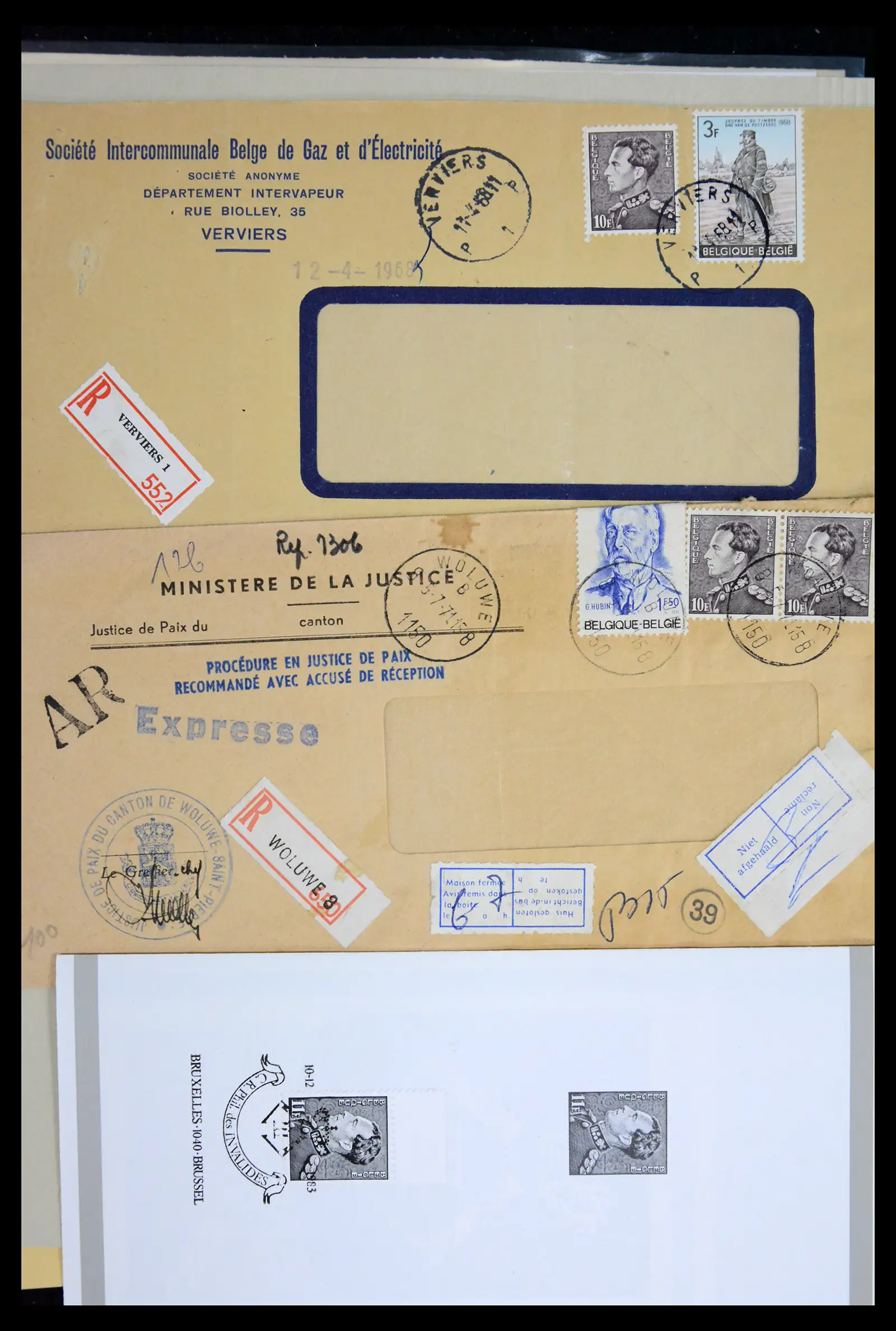 42137 0065 - Postzegelverzameling 42137 België emissie Poortman 1935-1996.