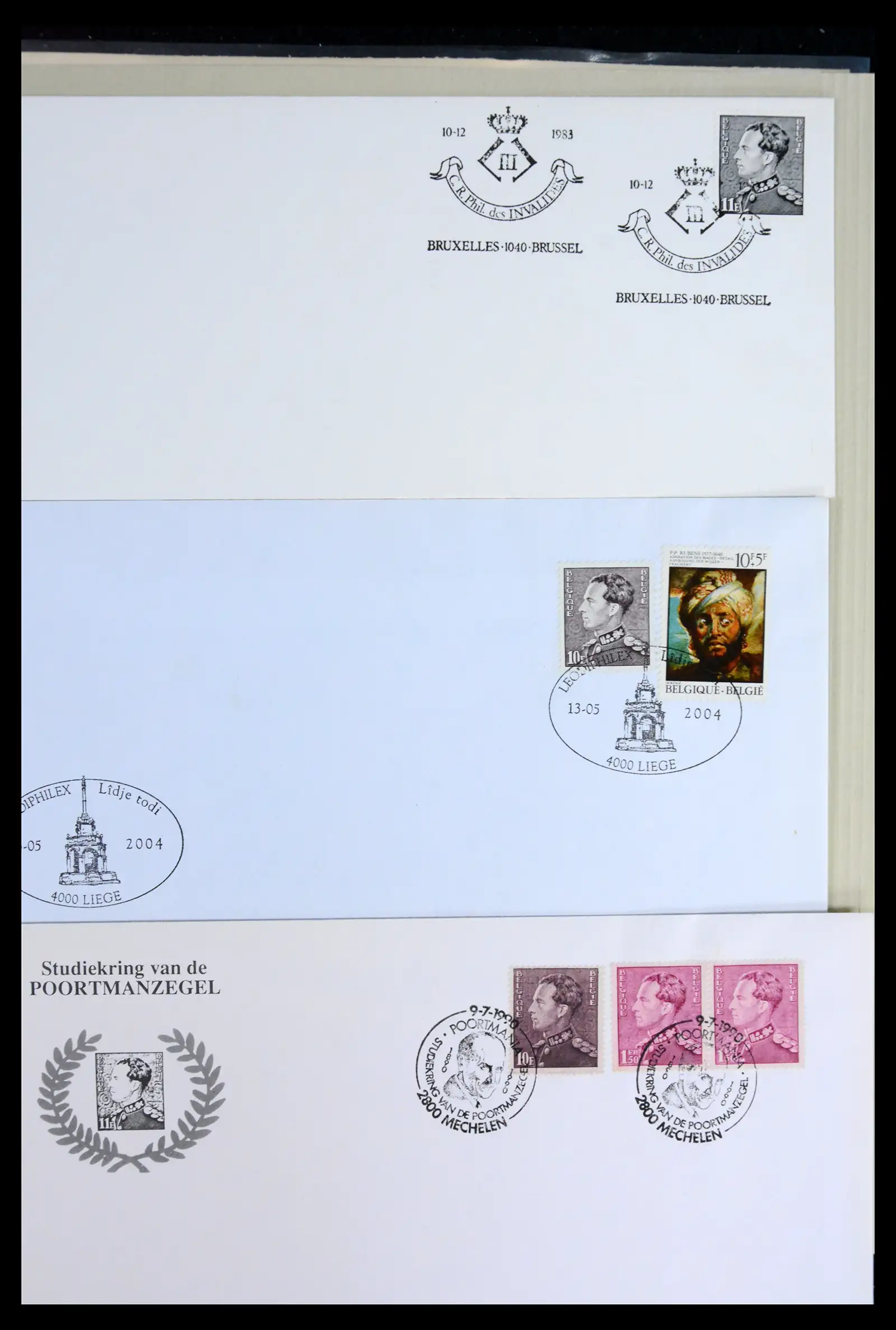 42137 0067 - Postzegelverzameling 42137 België emissie Poortman 1935-1996.