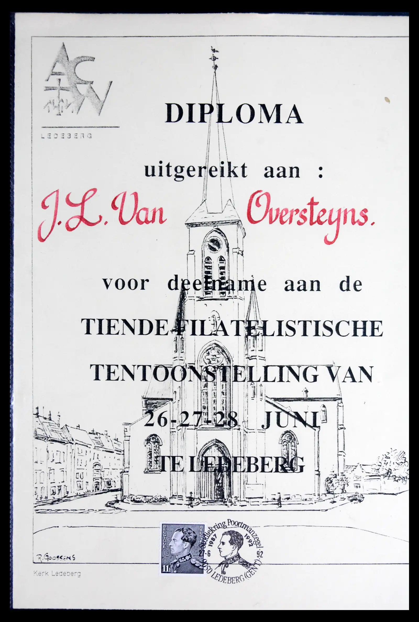 42137 0078 - Postzegelverzameling 42137 België emissie Poortman 1935-1996.