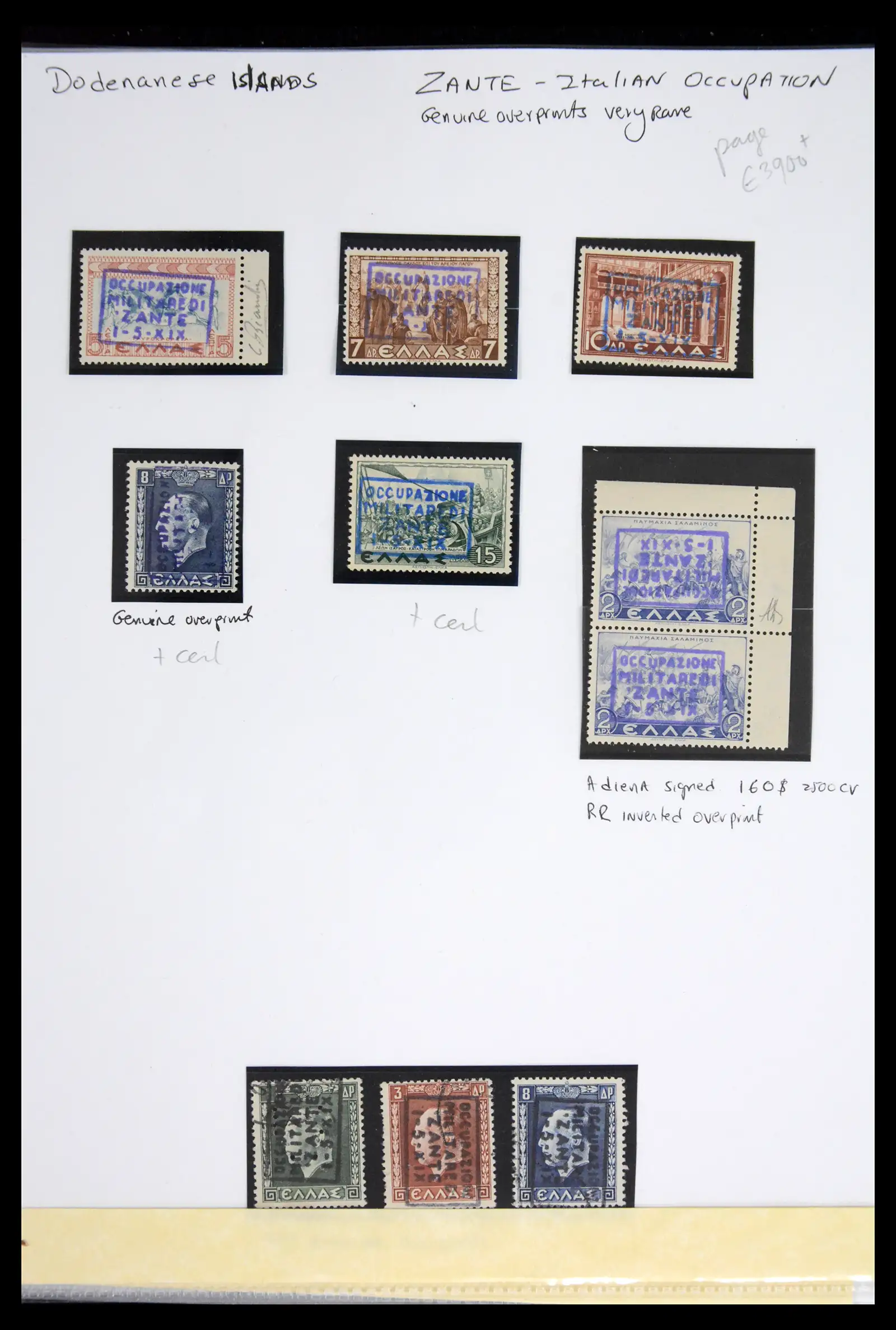 42140 0001 - Postzegelverzameling 42140 Italiaanse bezetting 1941-1944.