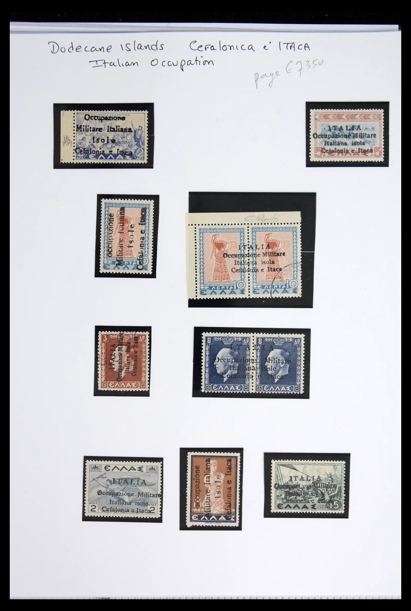 42140 0004 - Postzegelverzameling 42140 Italiaanse bezetting 1941-1944.