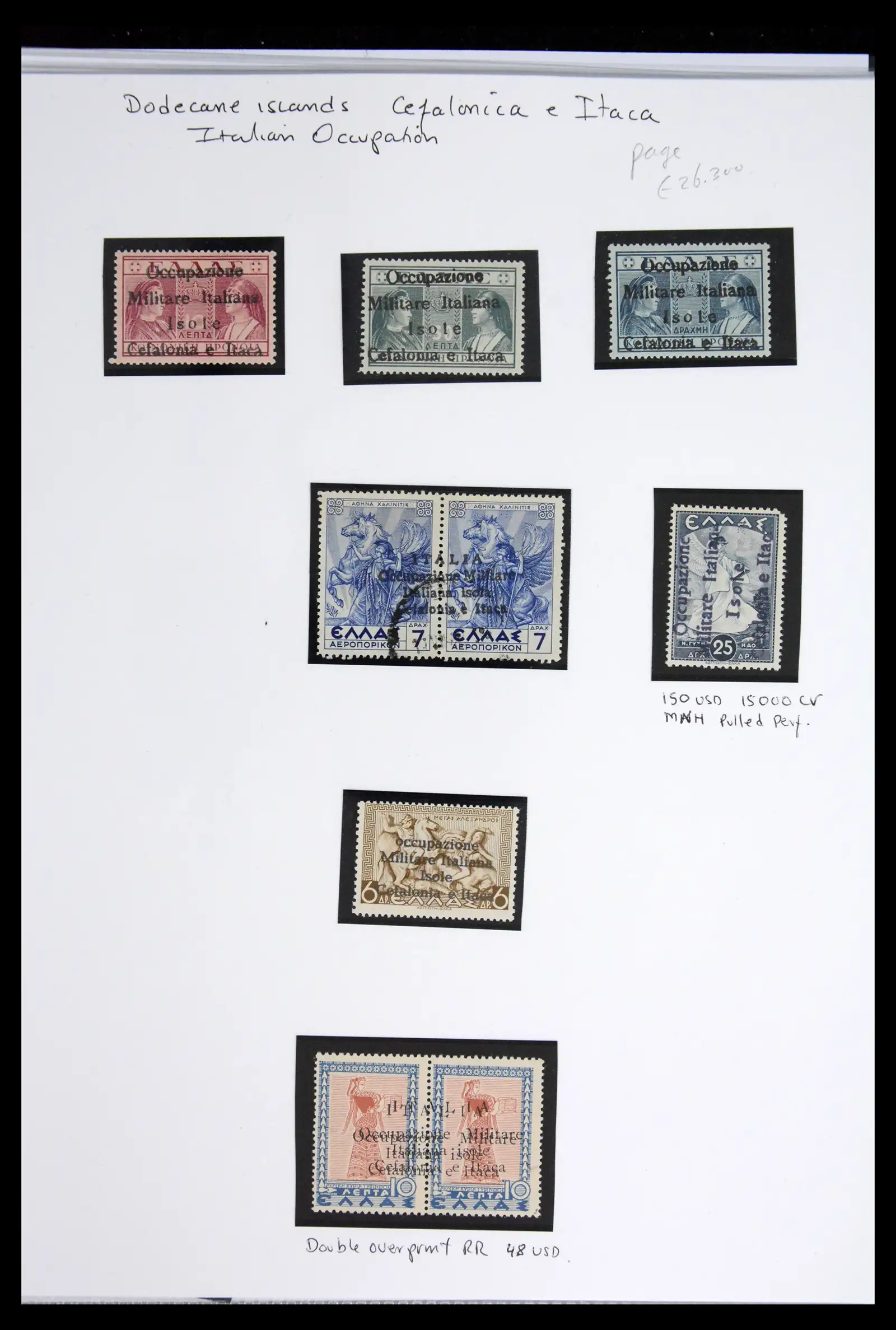 42140 0006 - Postzegelverzameling 42140 Italiaanse bezetting 1941-1944.