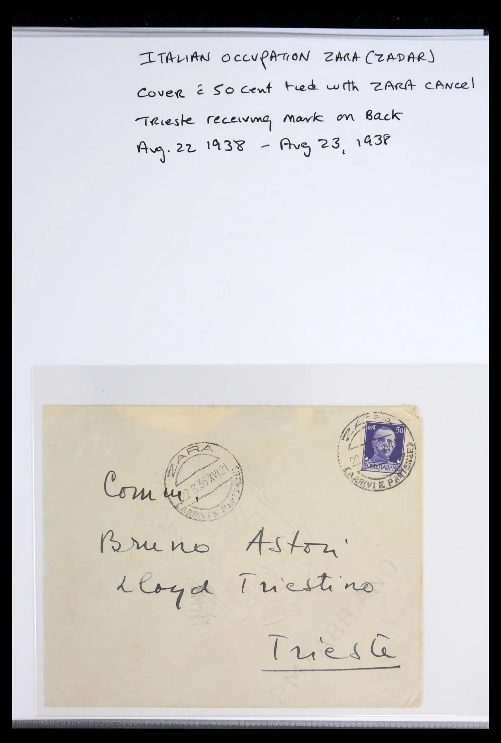 42140 0009 - Postzegelverzameling 42140 Italiaanse bezetting 1941-1944.