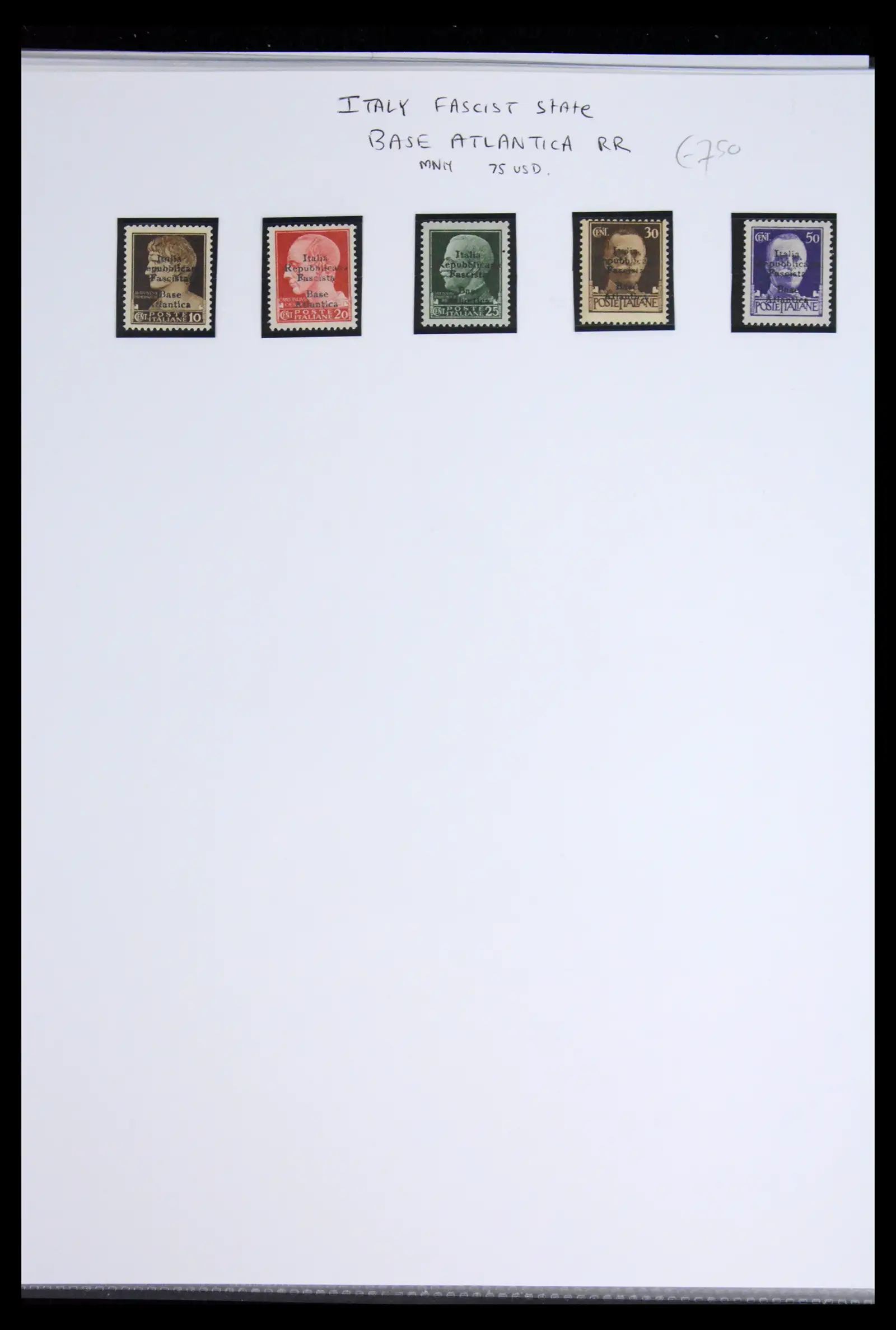 42140 0010 - Postzegelverzameling 42140 Italiaanse bezetting 1941-1944.