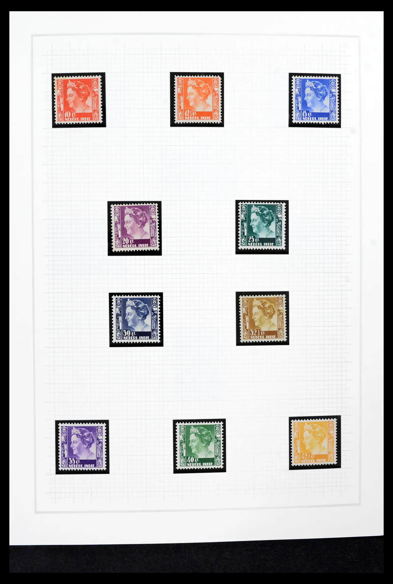 42153 0016 - Stamp collection 42153 Nederlands Indië 1870-1948.