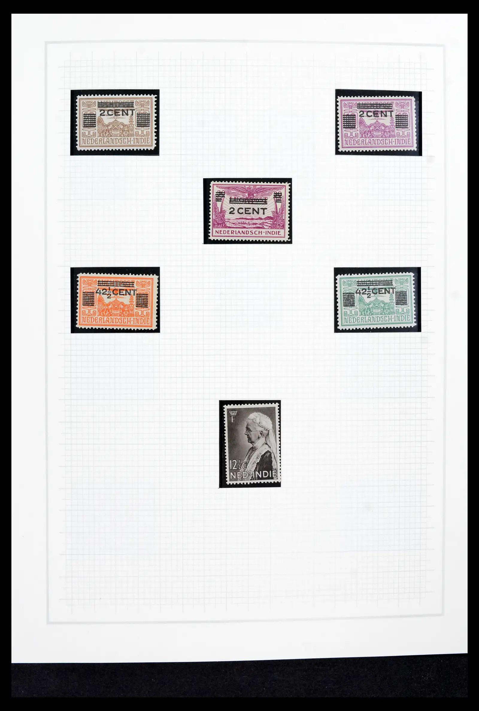 42153 0017 - Stamp collection 42153 Nederlands Indië 1870-1948.