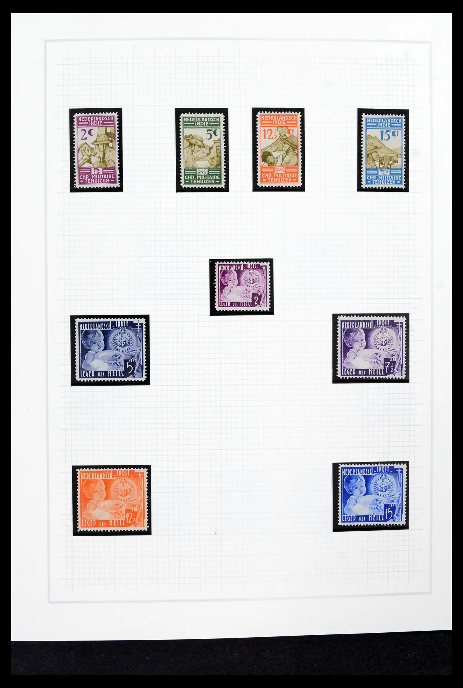 42153 0018 - Stamp collection 42153 Nederlands Indië 1870-1948.