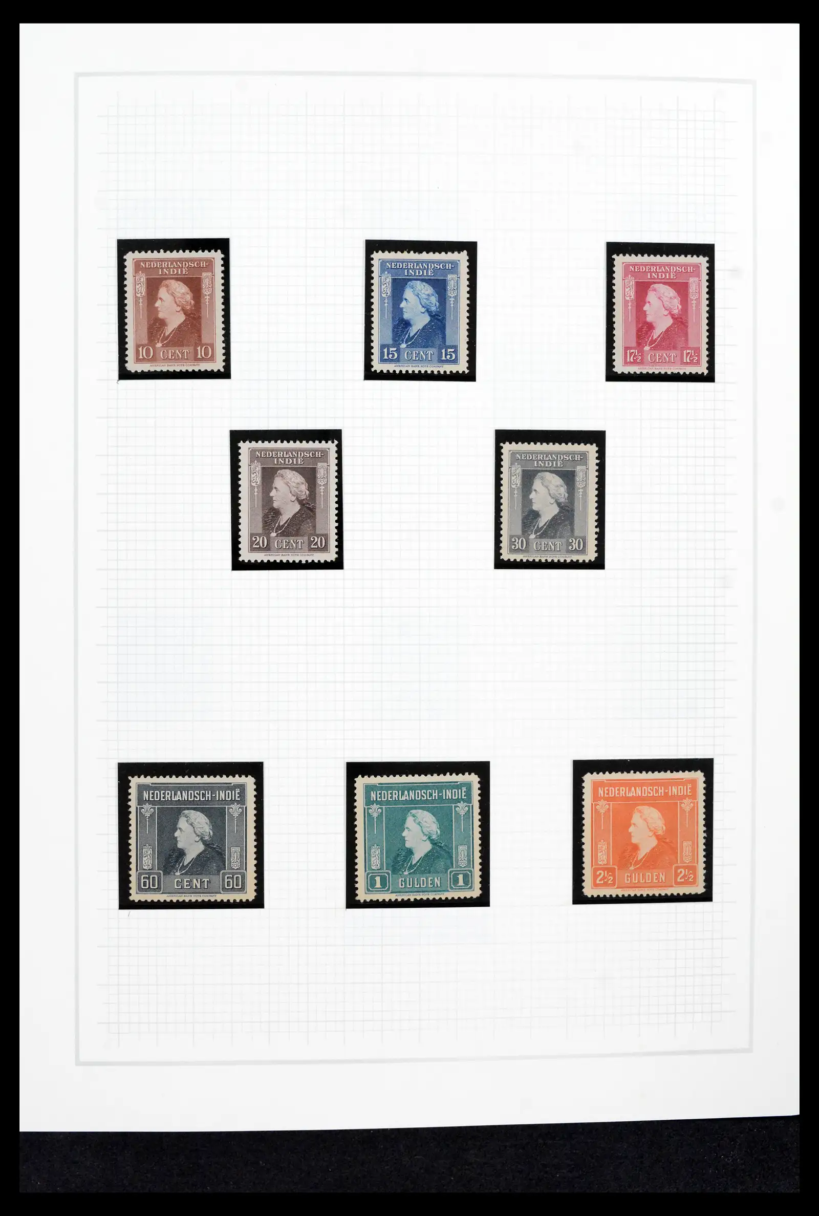 42153 0025 - Postzegelverzameling 42153 Nederlands Indië 1870-1948.