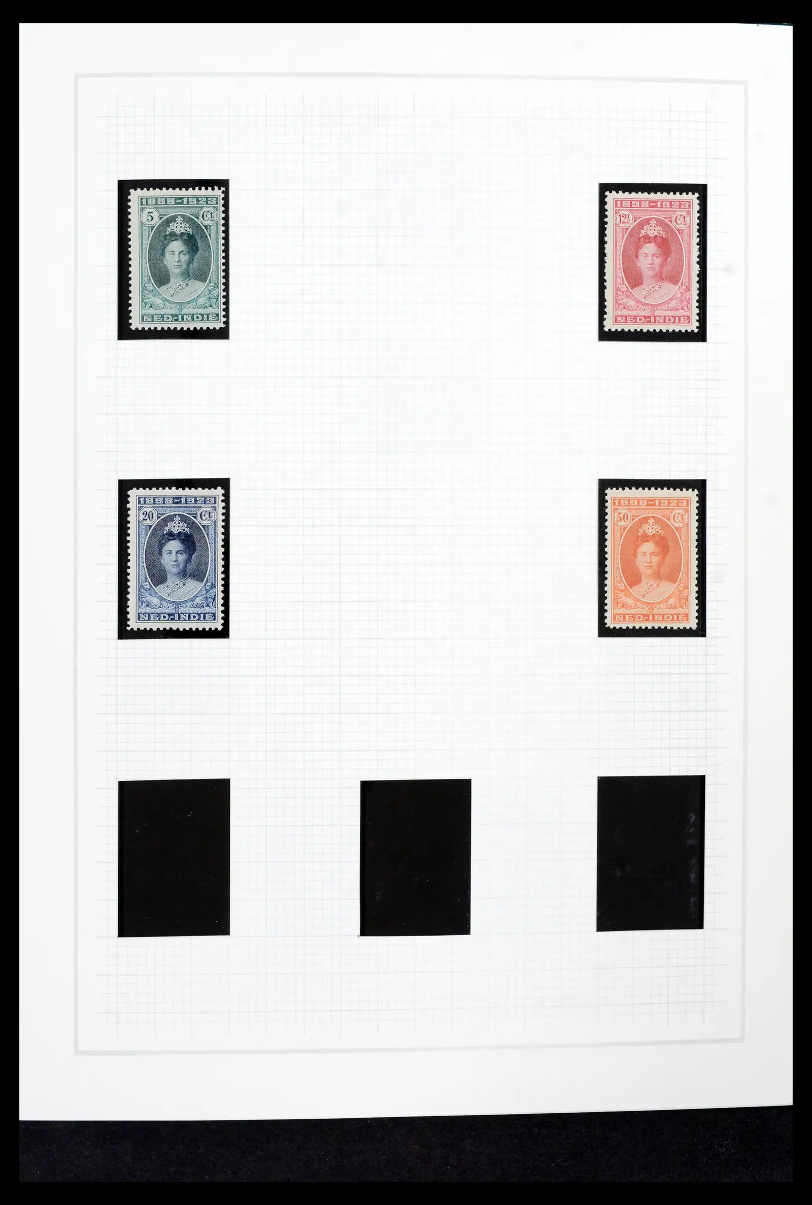42153 0029 - Postzegelverzameling 42153 Nederlands Indië 1870-1948.