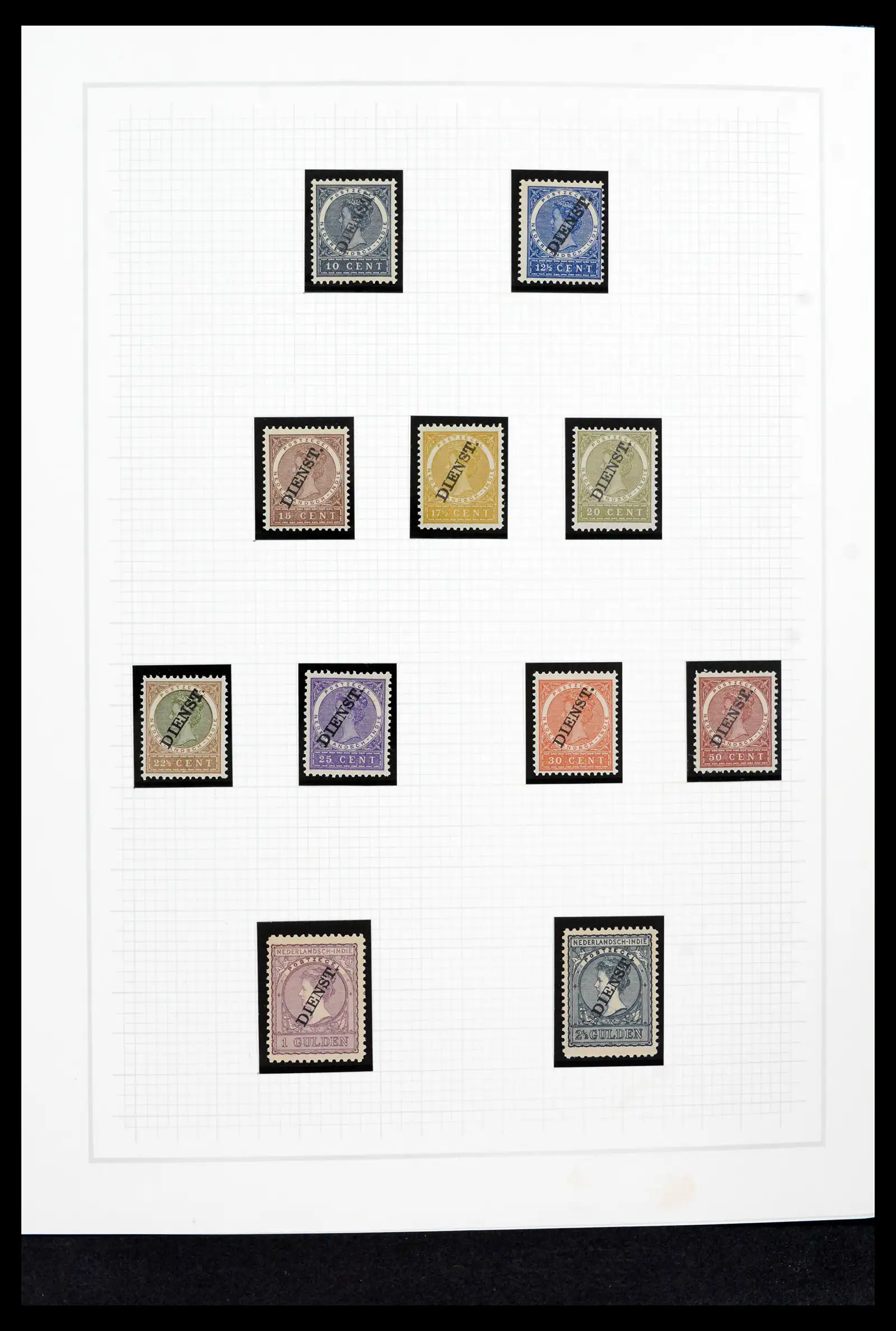 42153 0033 - Postzegelverzameling 42153 Nederlands Indië 1870-1948.