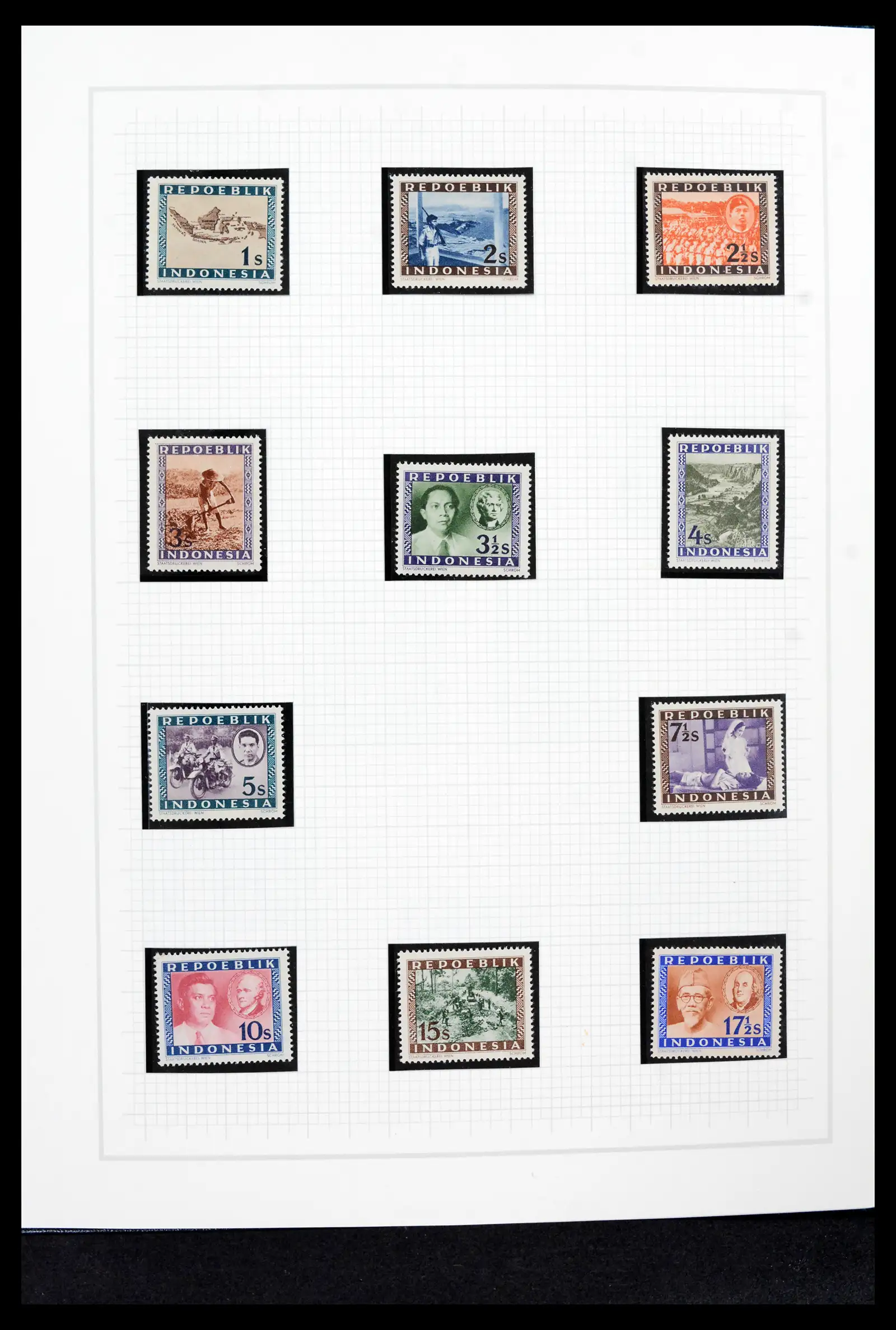 42153 0037 - Postzegelverzameling 42153 Nederlands Indië 1870-1948.