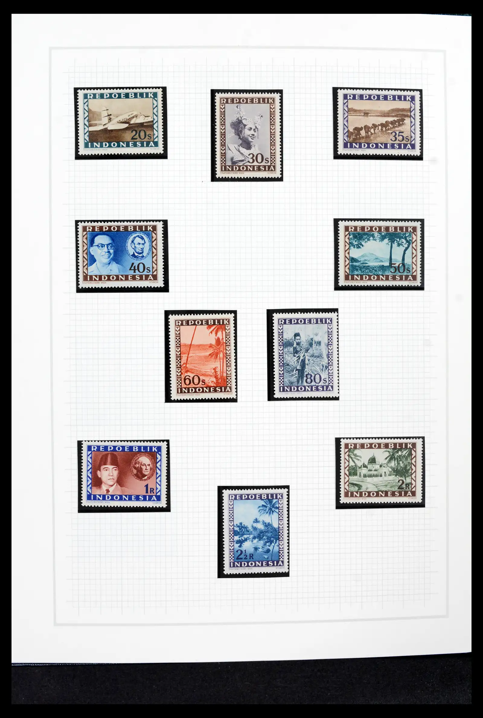 42153 0038 - Postzegelverzameling 42153 Nederlands Indië 1870-1948.