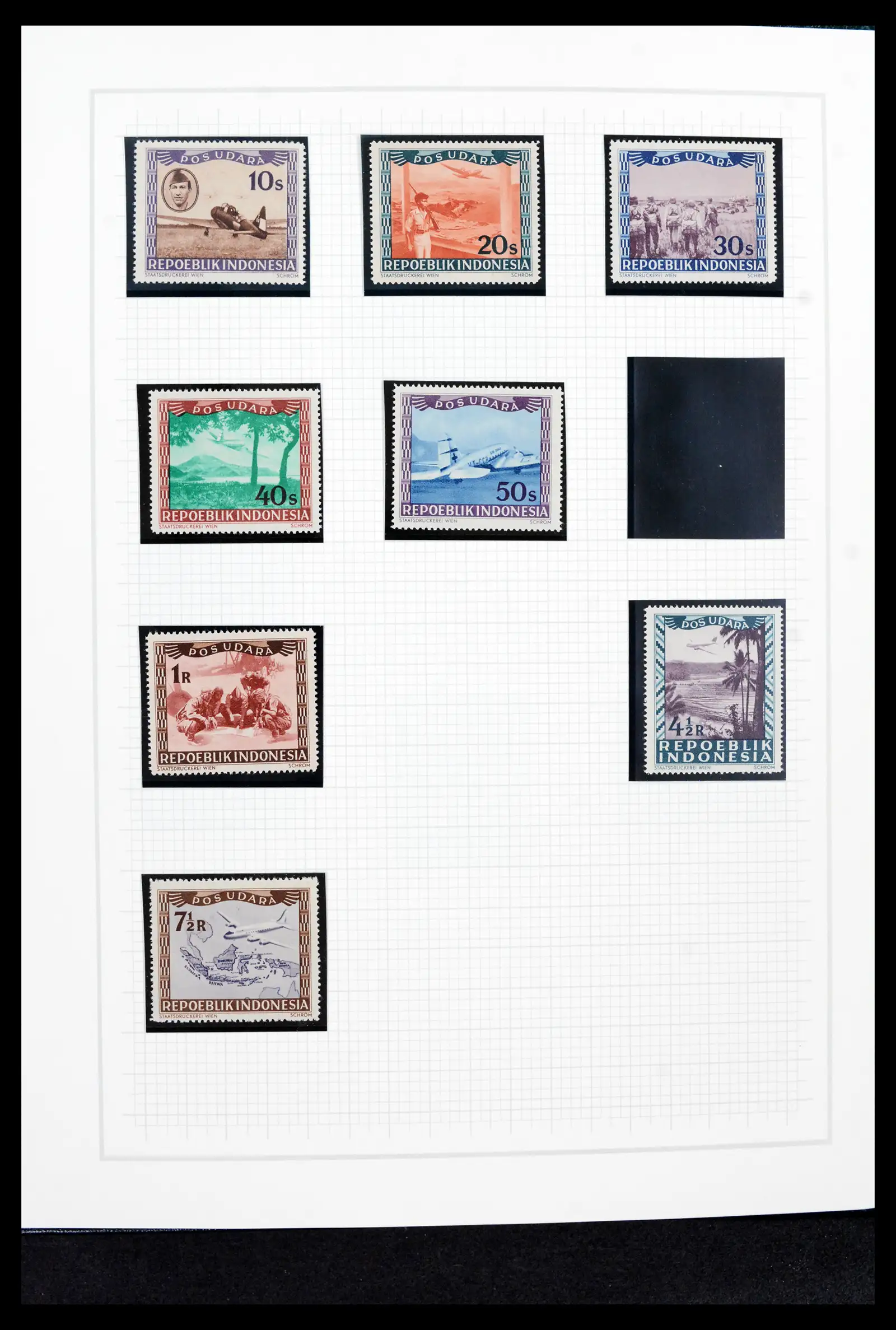 42153 0039 - Postzegelverzameling 42153 Nederlands Indië 1870-1948.