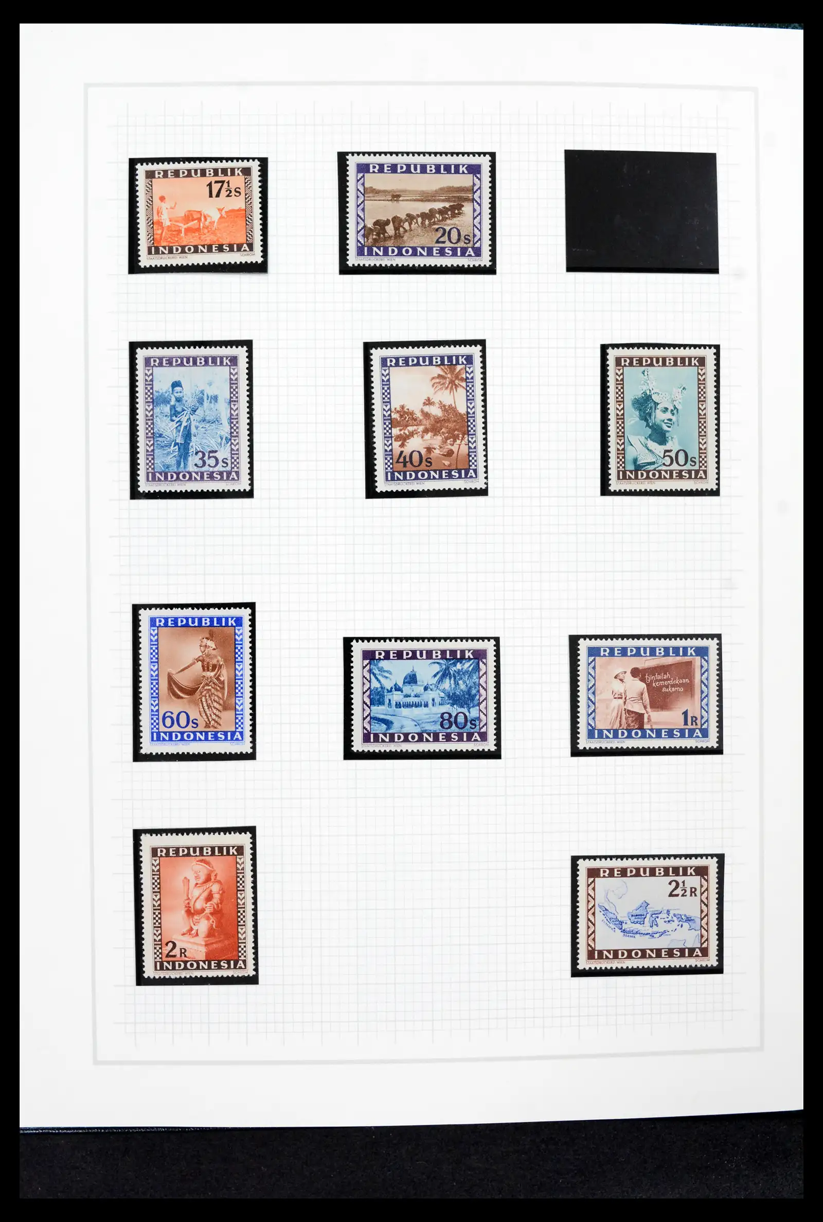 42153 0042 - Postzegelverzameling 42153 Nederlands Indië 1870-1948.