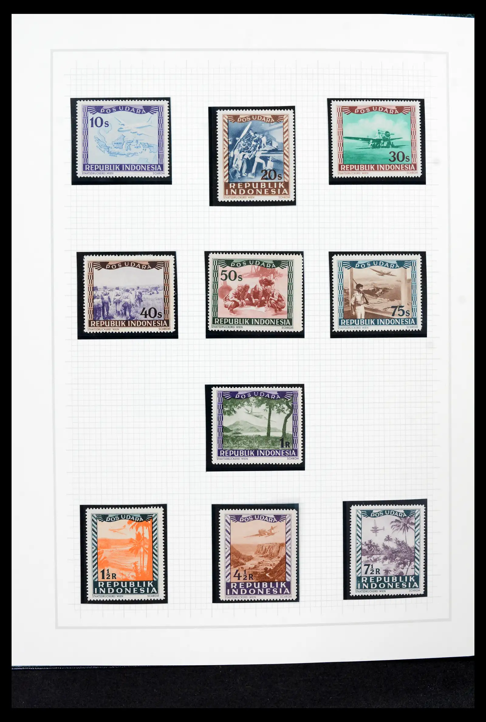 42153 0043 - Postzegelverzameling 42153 Nederlands Indië 1870-1948.