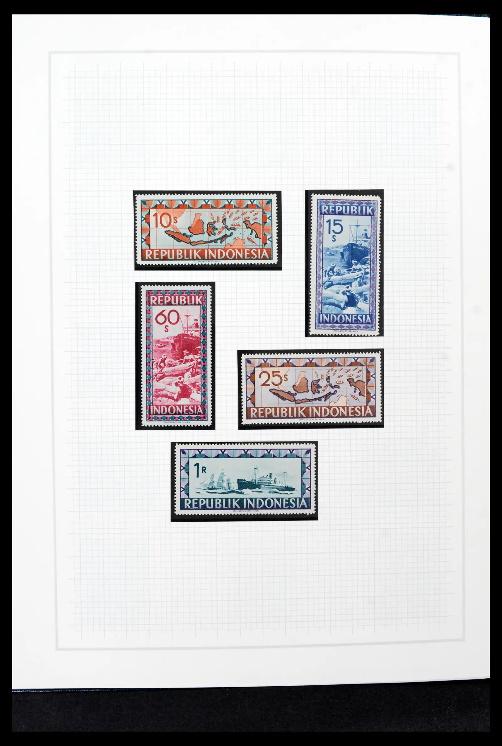 42153 0045 - Postzegelverzameling 42153 Nederlands Indië 1870-1948.