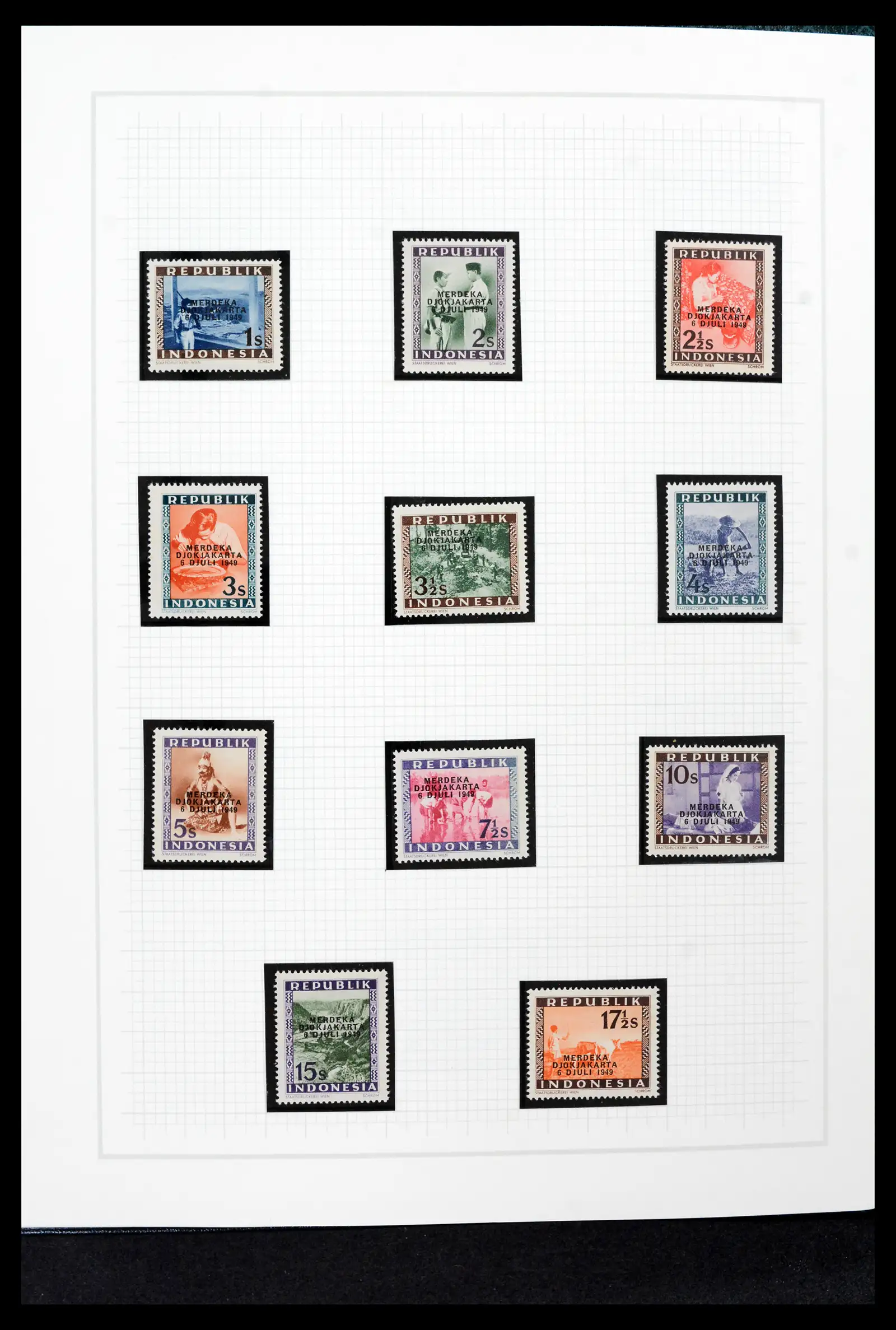42153 0048 - Postzegelverzameling 42153 Nederlands Indië 1870-1948.